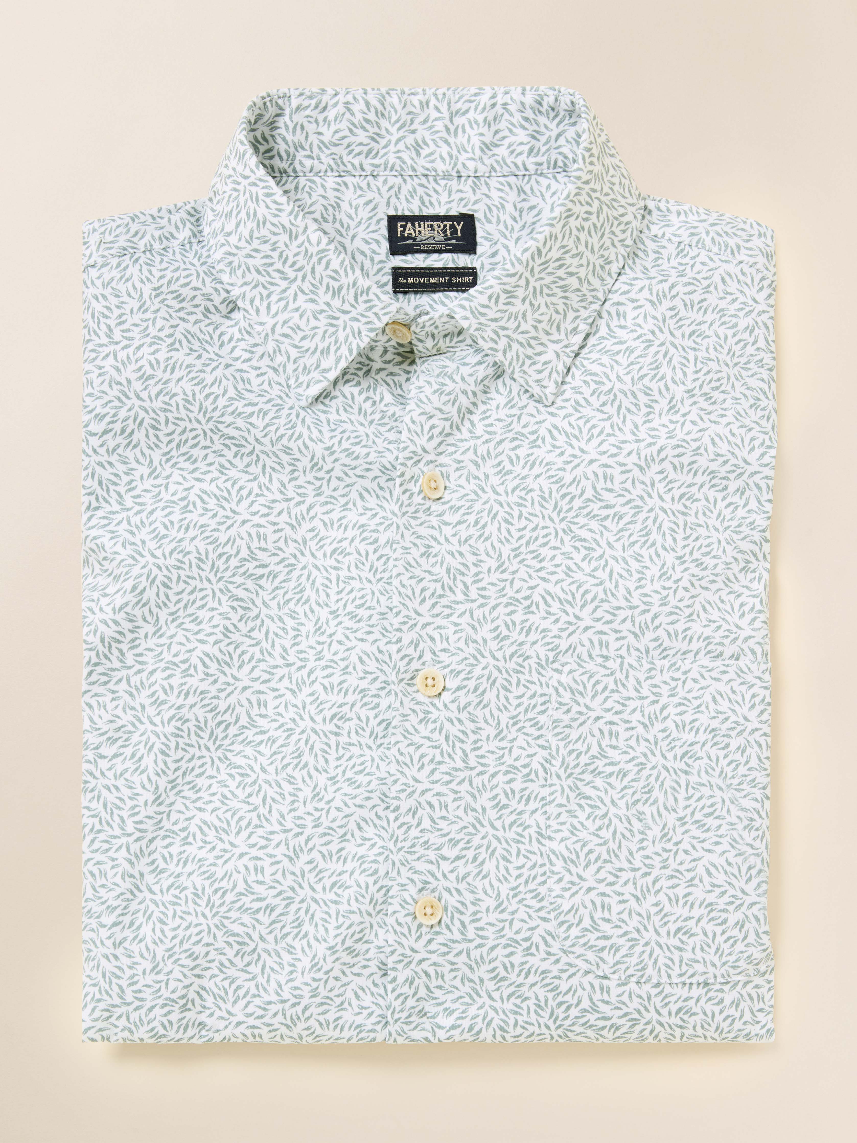 Short-Sleeve Movementâ„?Monterey Shirt - Sage Grove Foliage