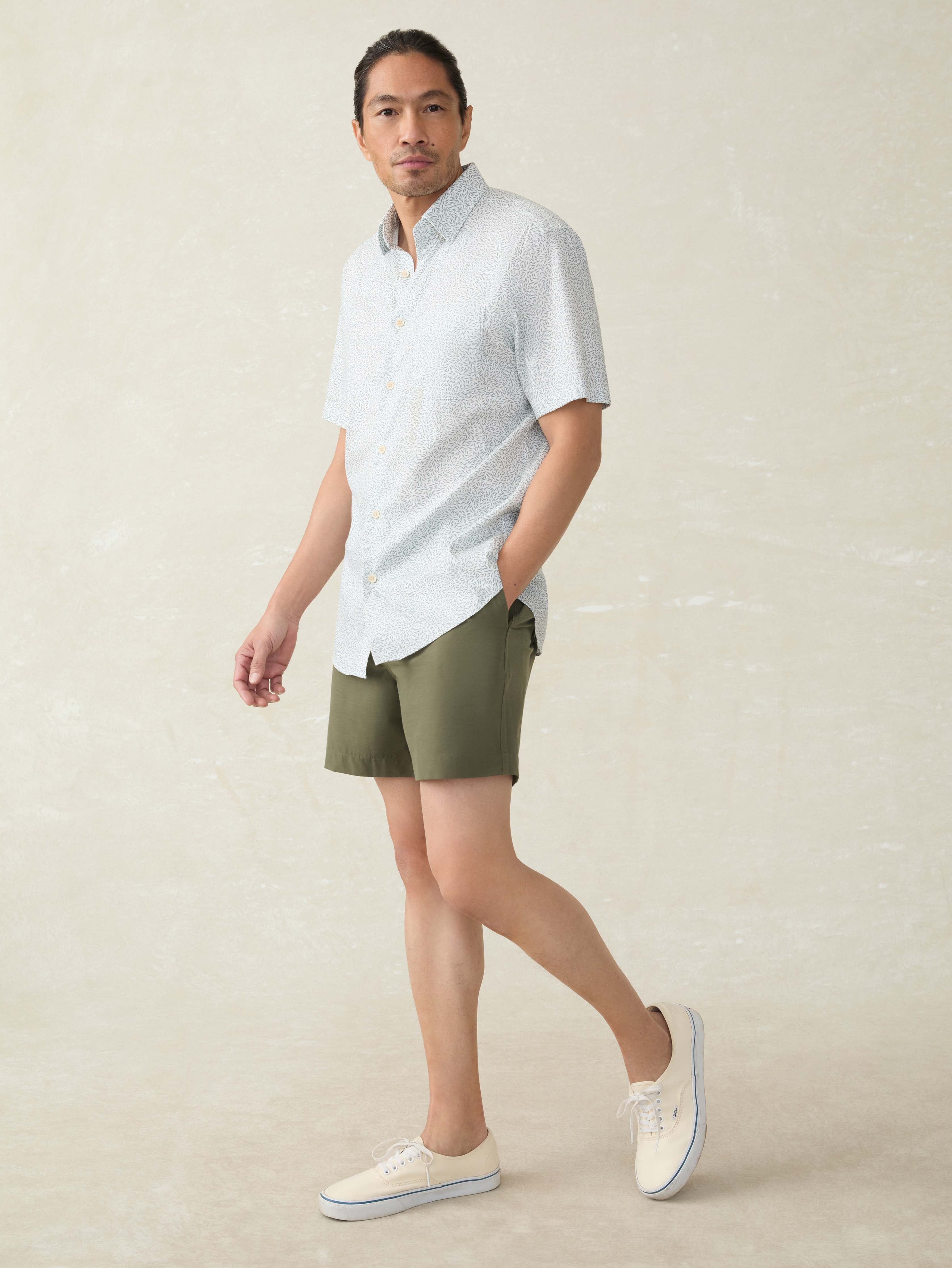 Short-Sleeve Movementâ„?Monterey Shirt - Sage Grove Foliage