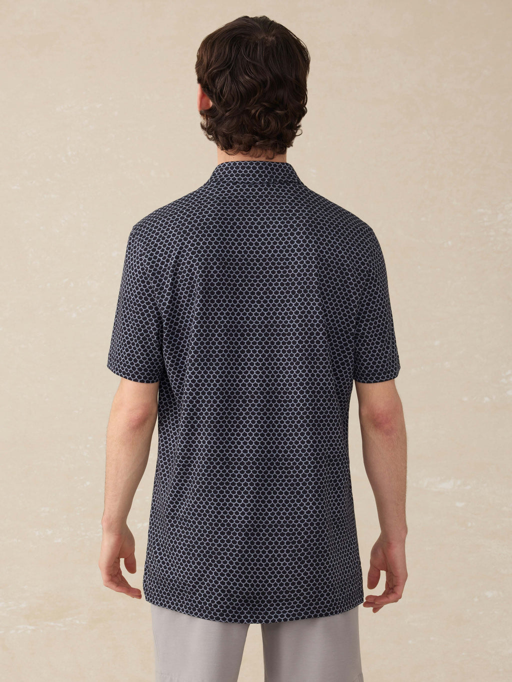 Short-Sleeve Movementâ„?Pique Polo - Midnight Fishscale
