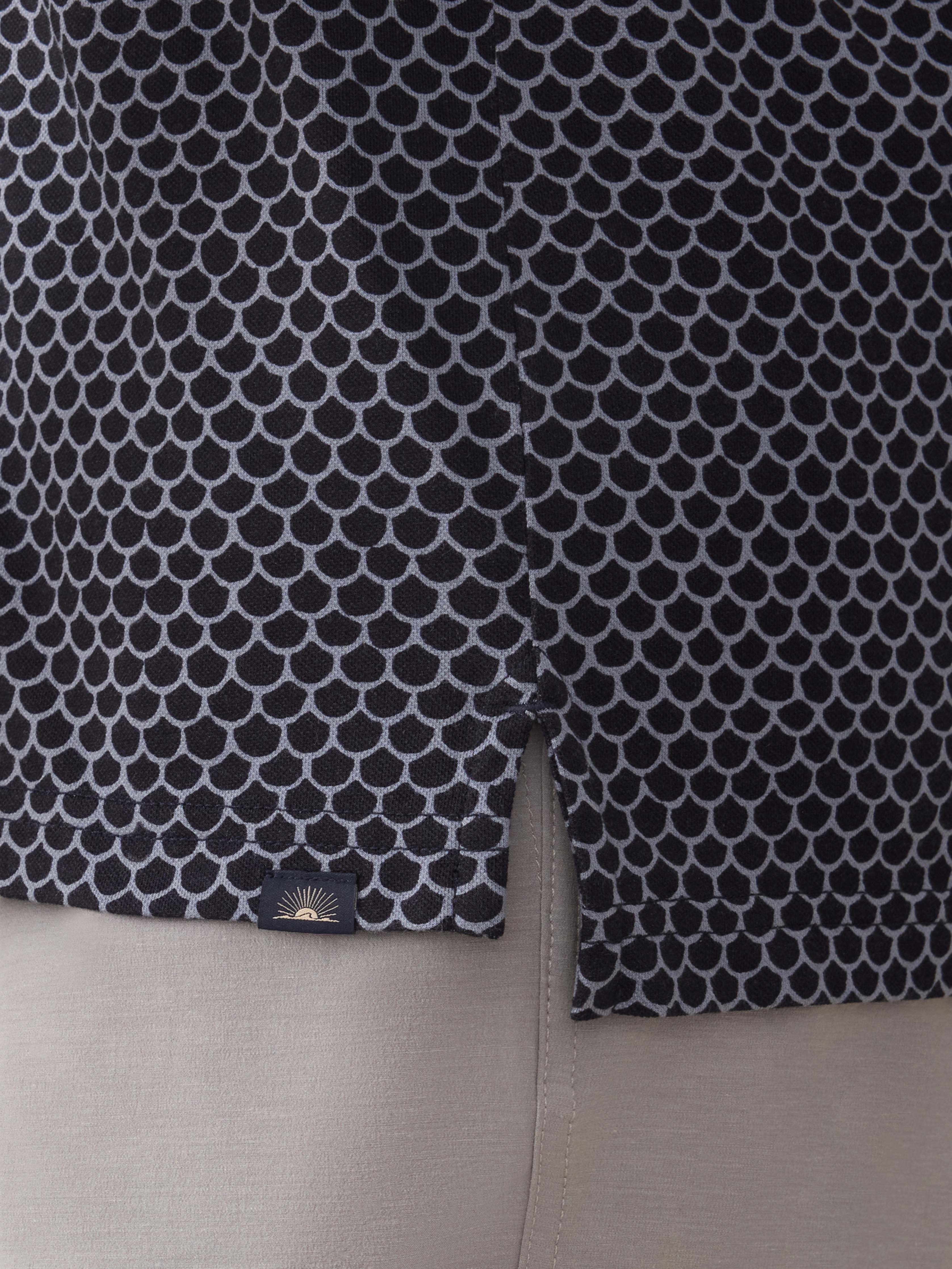 Short-Sleeve Movementâ„?Pique Polo - Midnight Fishscale