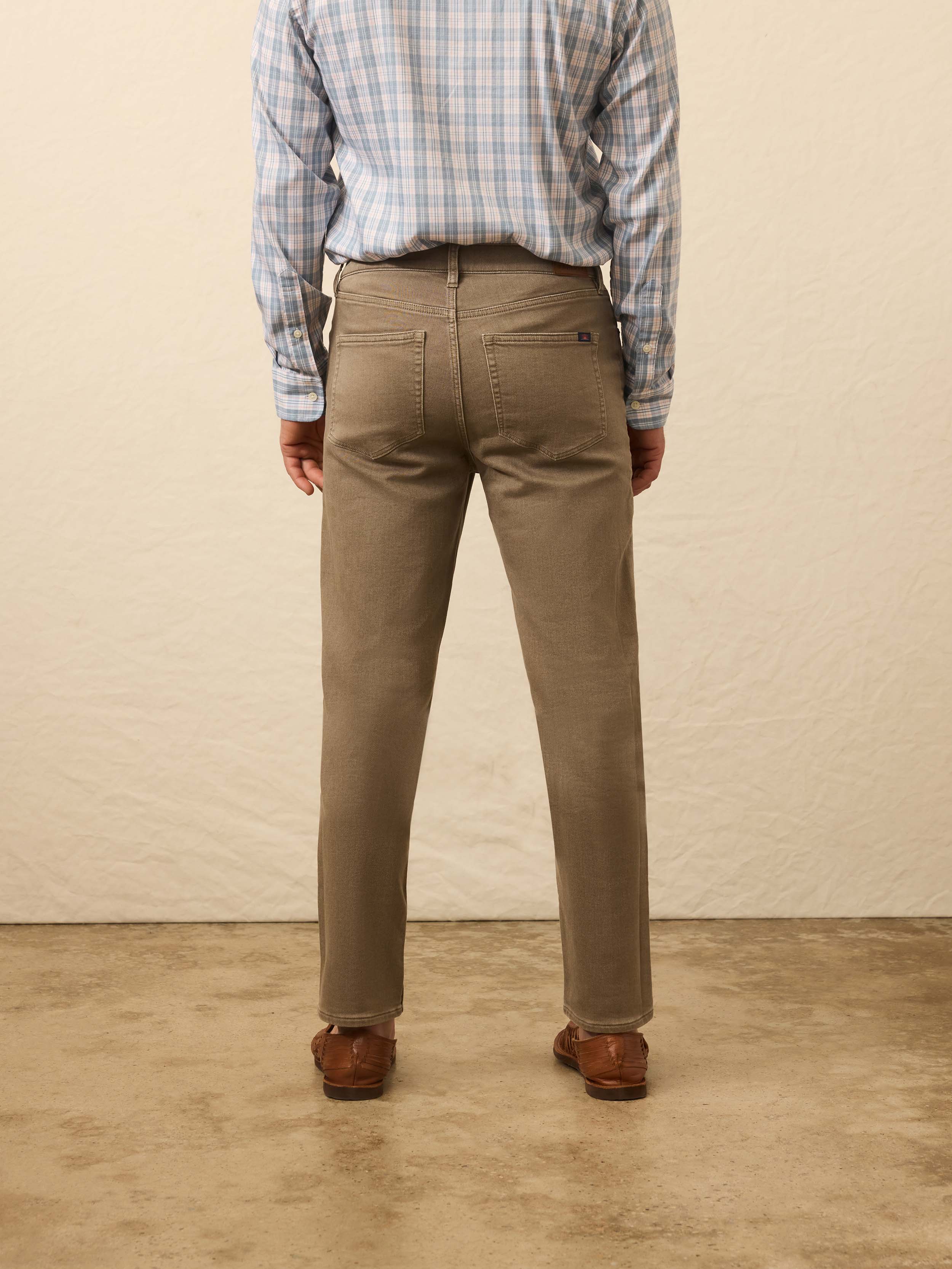 Stretch Terry 5-Pocket Pant - Driftwood
