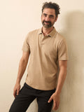 Short-Sleeve Movementâ„?Pique Polo - Driftwood Island Heather