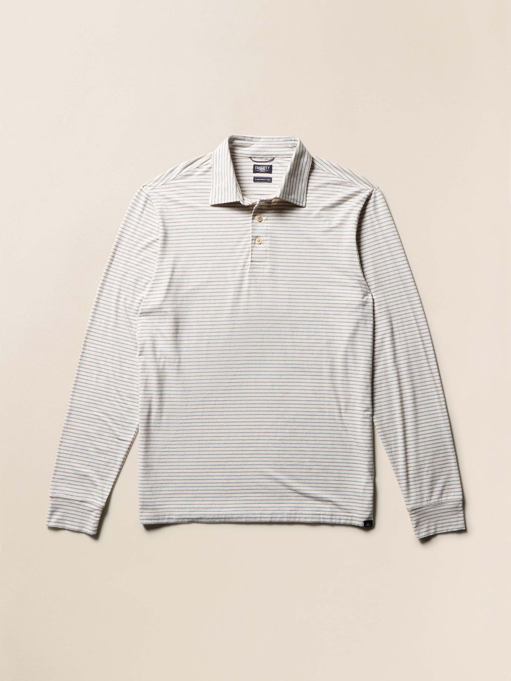 Long-Sleeve Movementâ„?Polo - Logan Creek Stripe