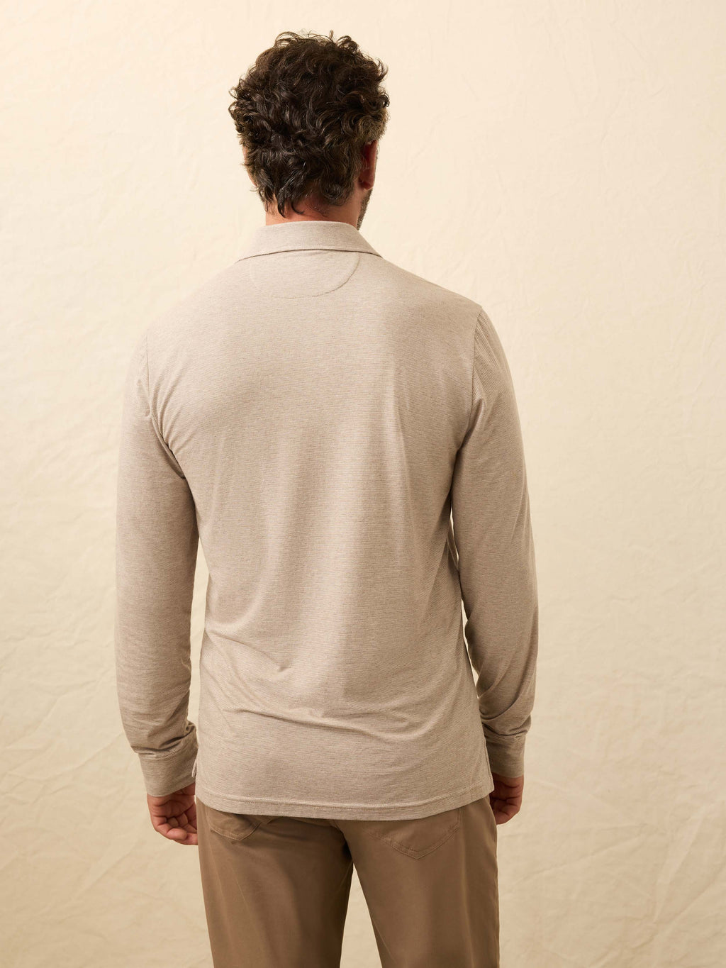 Long-Sleeve Movementâ„?Polo - Mountain Bark Feeder
