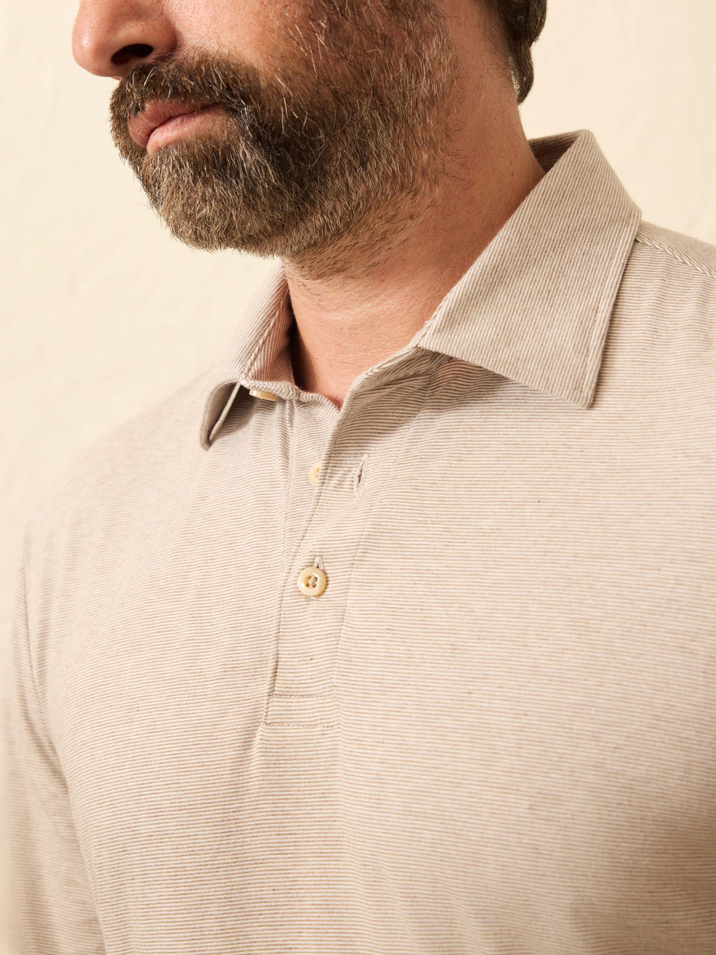 Long-Sleeve Movementâ„?Polo - Mountain Bark Feeder