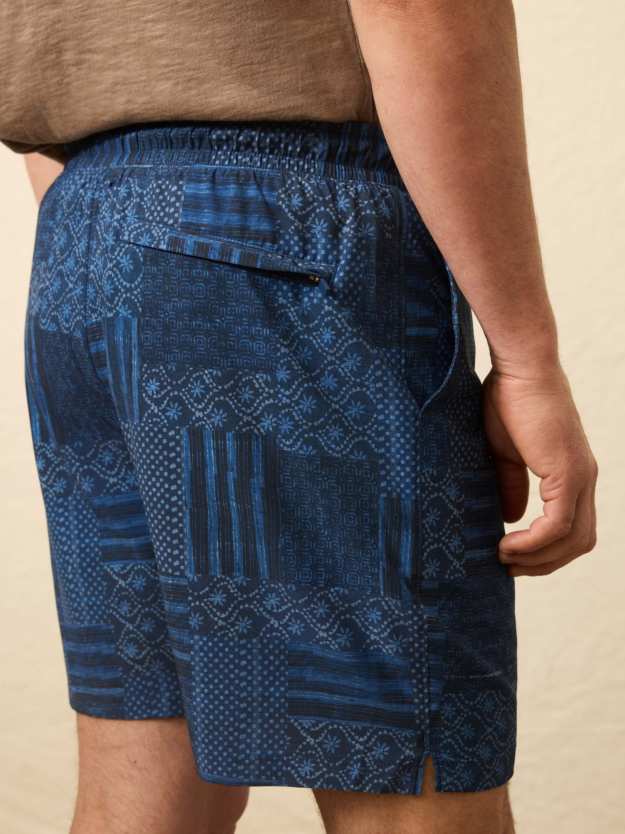 Shorelite Trunk (7") - Harbor Blues Patchwork