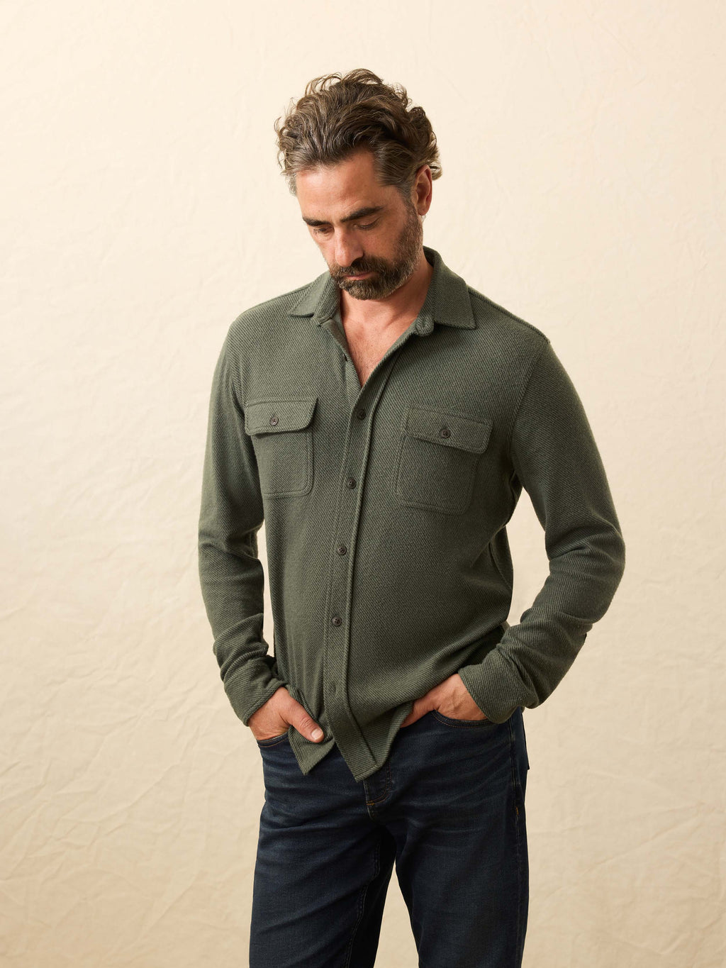 Legendâ„?Sweater Shirt - Fall Evergreen Twill