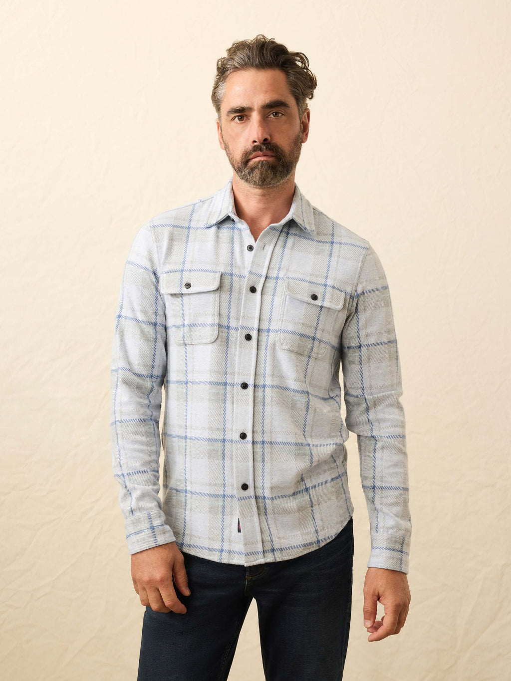 Legendâ„?Sweater Shirt - Maine Sky Plaid