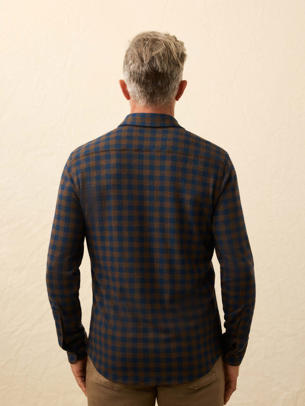 Legendâ„?Sweater Shirt - Navy Woodland Check