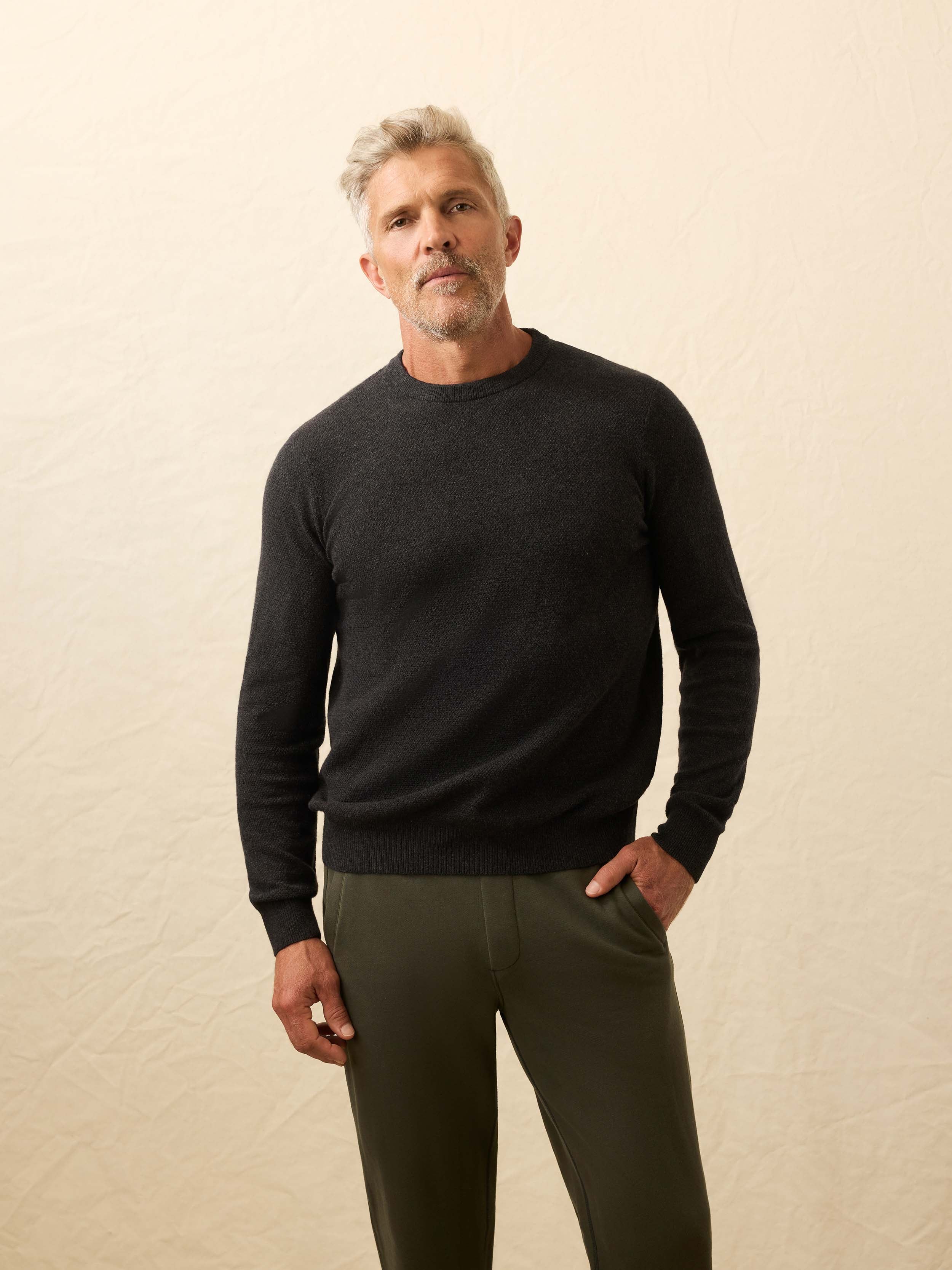 Jackson Crew Sweater - Wolf Black Heather