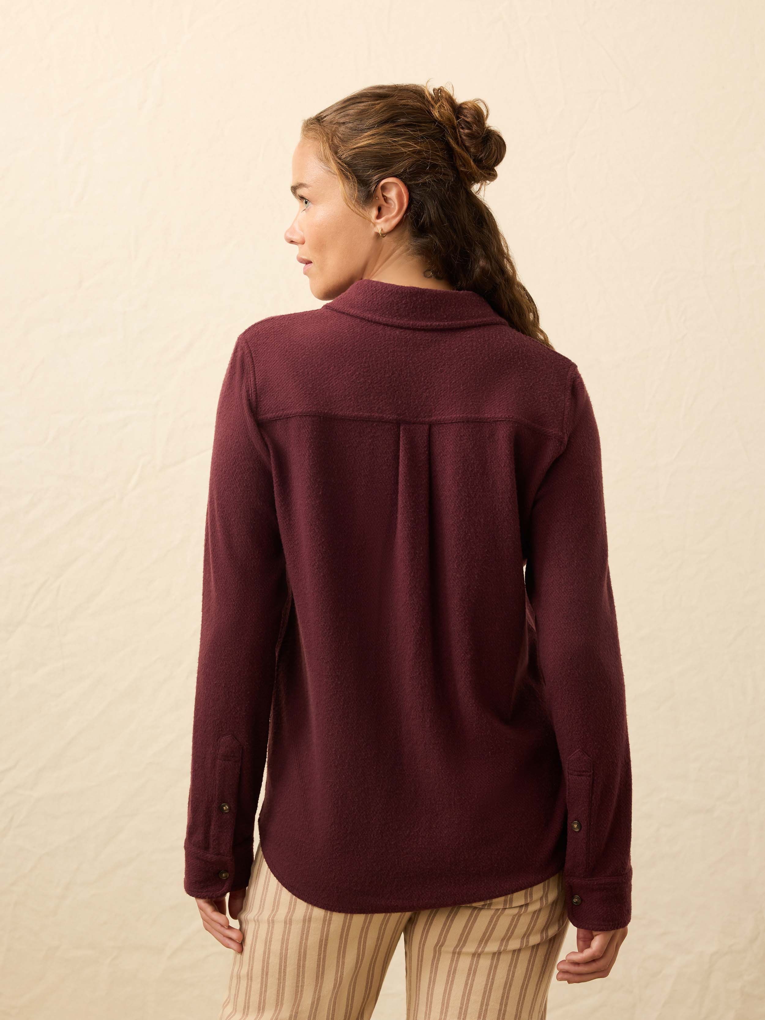 Legend Sweater Shirt - Burgundy Twill