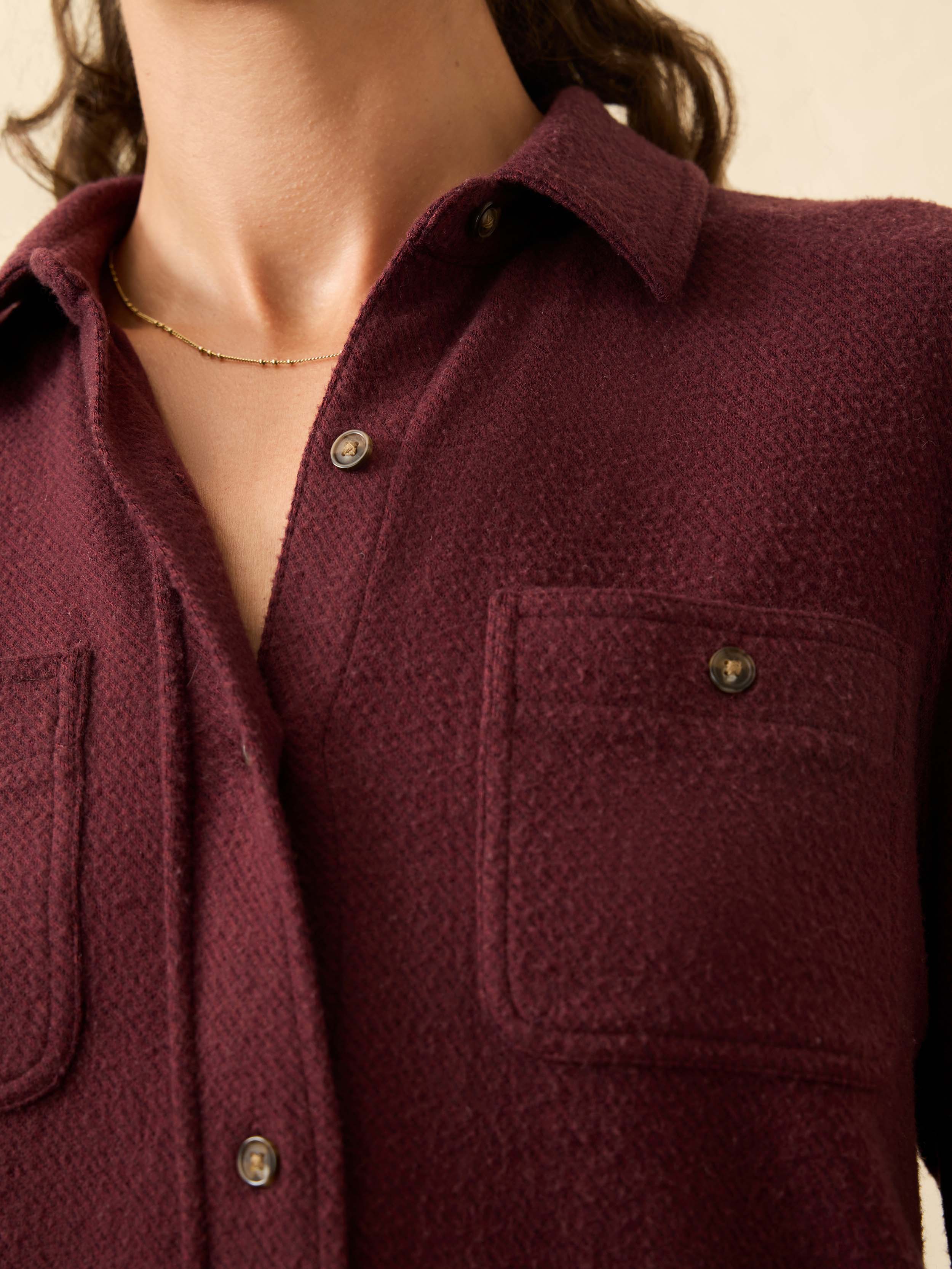 Legend Sweater Shirt - Burgundy Twill