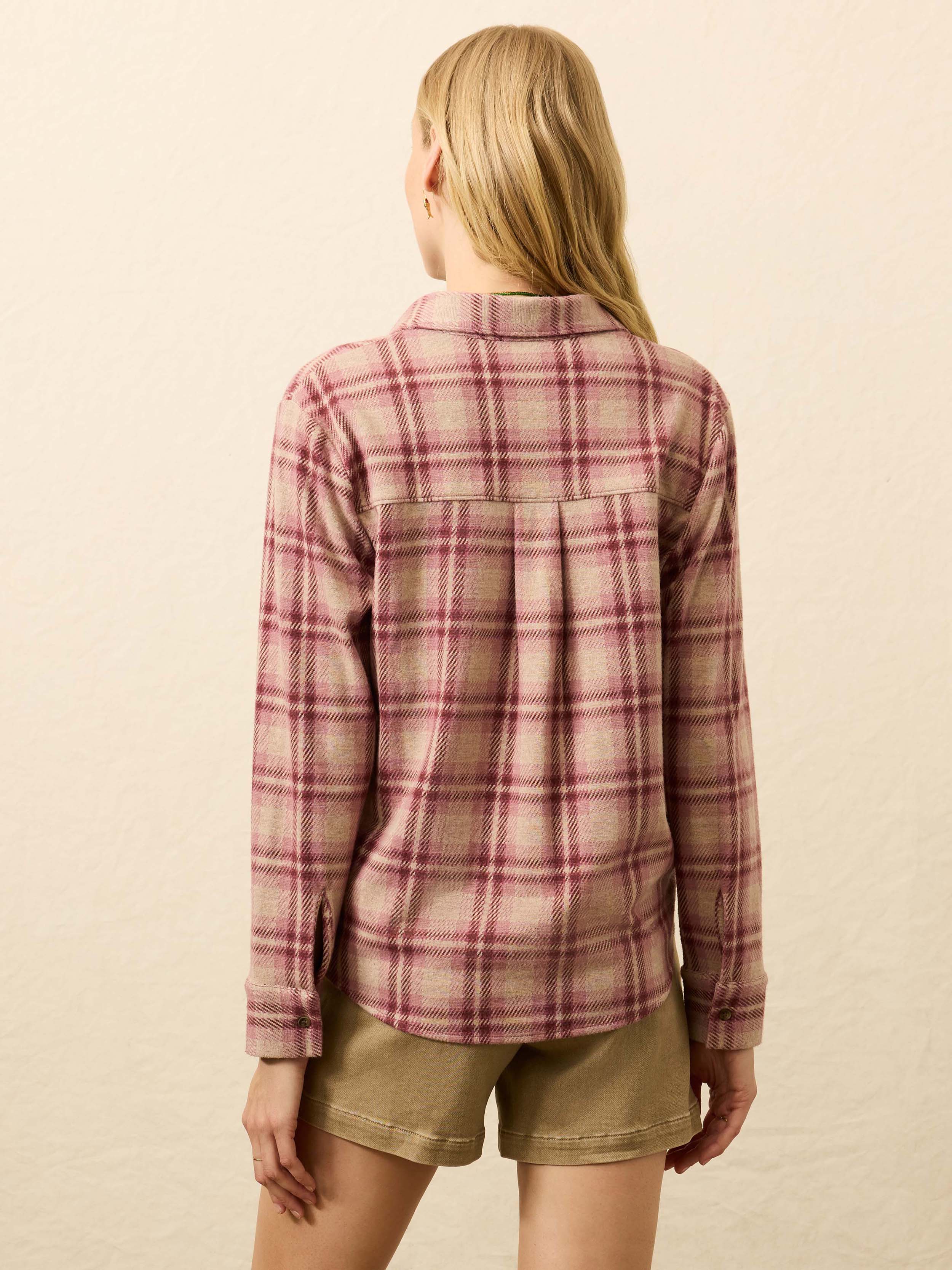Legendâ„?Sweater Classic Shirt - Berry Coast Plaid