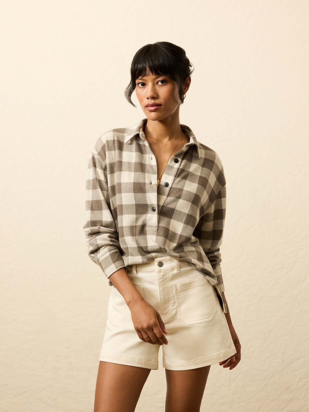 Legendâ„?Sweater Classic Popover - Brown Oat Buffalo