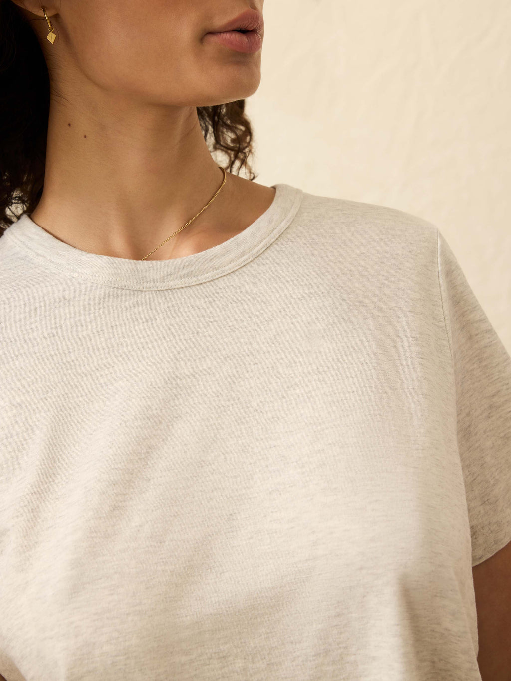 Sunwashed Regenerative Tee - Island Dune Heather