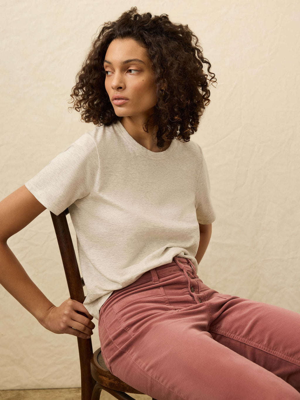 Sunwashed Regenerative Tee - Island Dune Heather