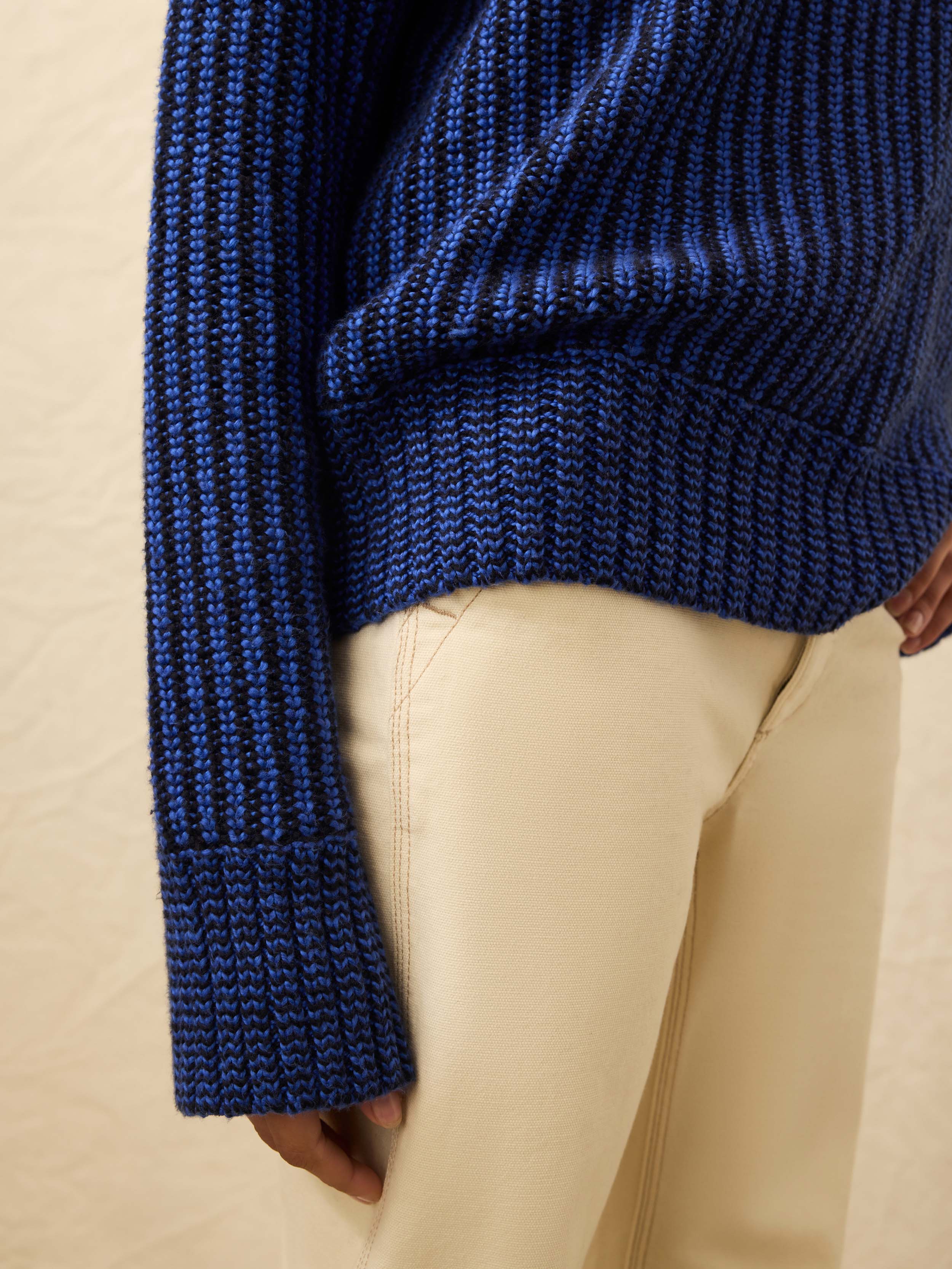 Heirloom Cotton  Relaxed Crew - Snorkel Stripe