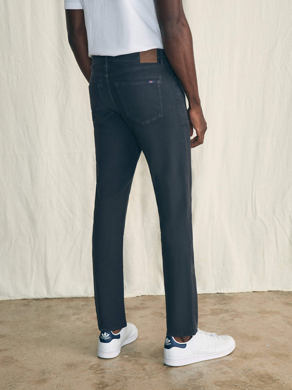 Stretch Terry 5-Pocket Pant - Onyx Black