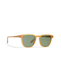 August Sunglasses - Milky Honey Solid Green
