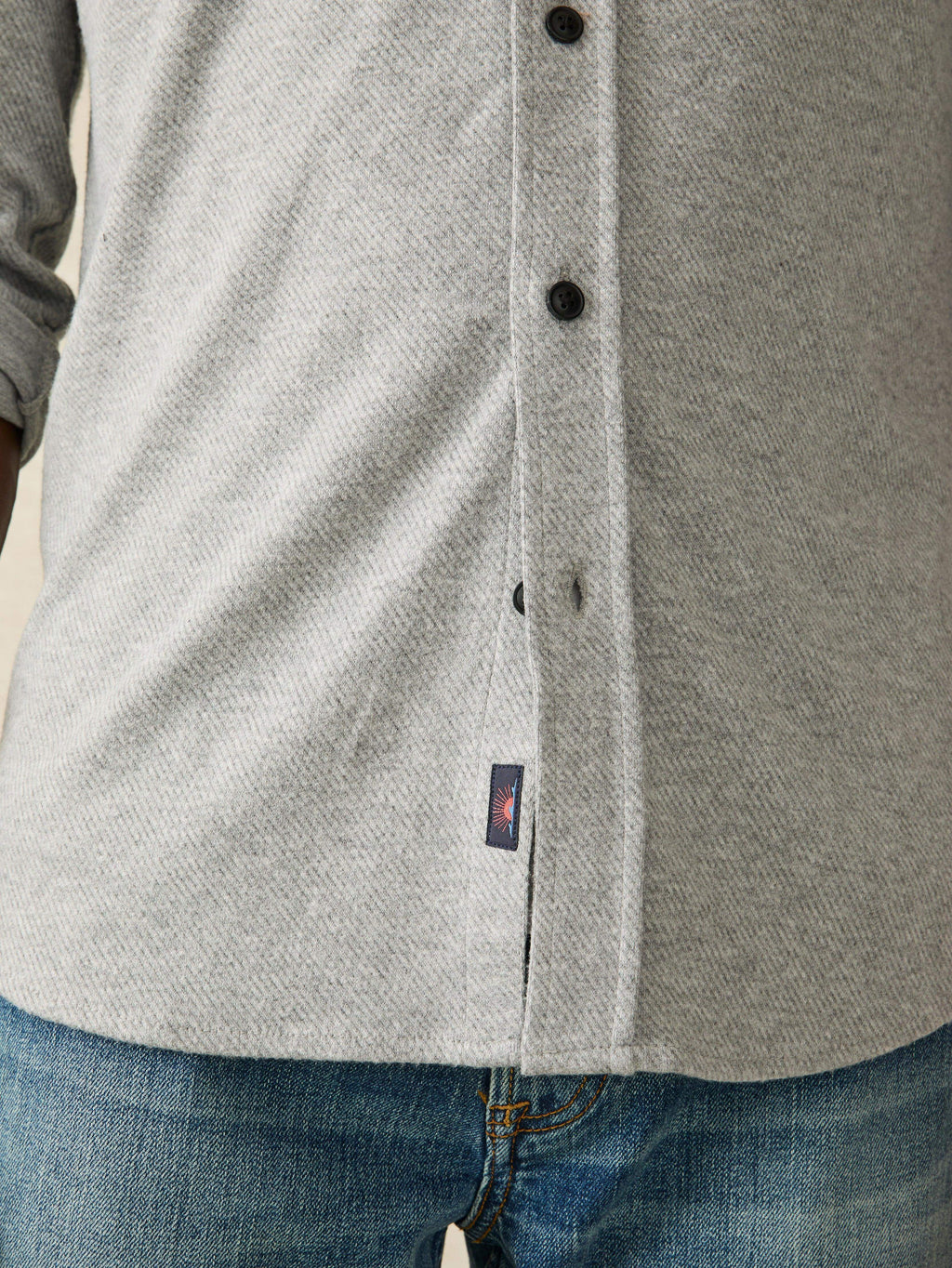 Legendâ„?Sweater Shirt (Single Pocket) - Fossil Grey Twill