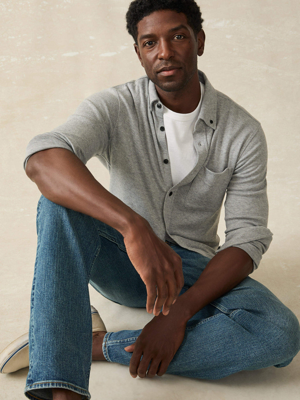 Legendâ„?Sweater Shirt (Single Pocket) - Fossil Grey Twill