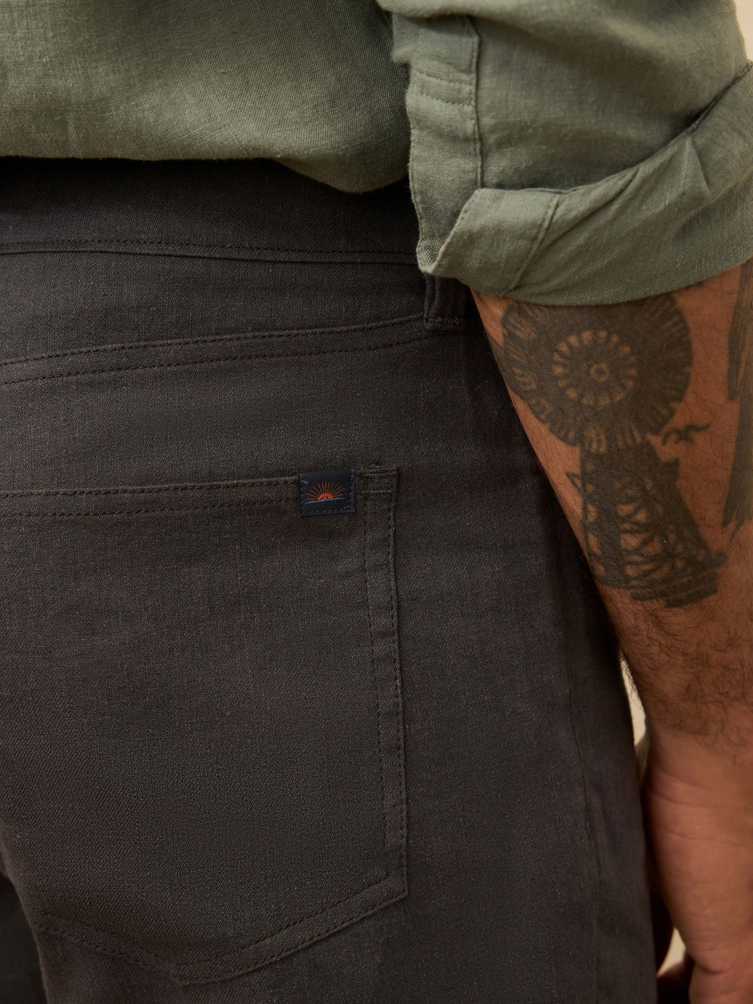 Movementâ„?Linen 5-Pocket Pant - Washed Black