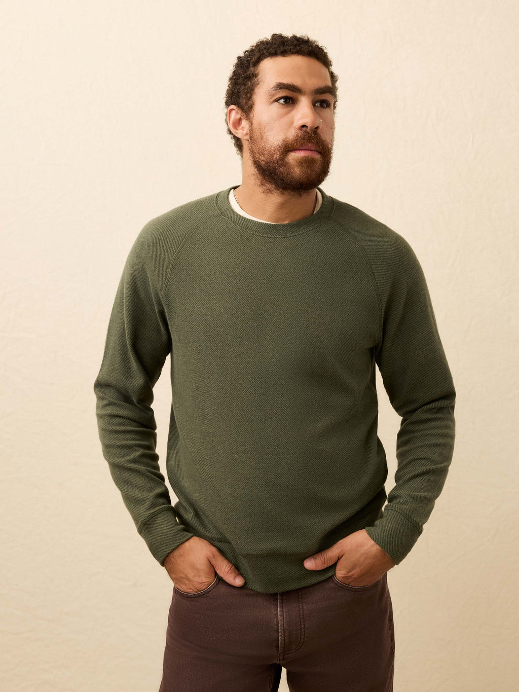 Legendâ„?Sweater Crew - Fall Evergreen Twill