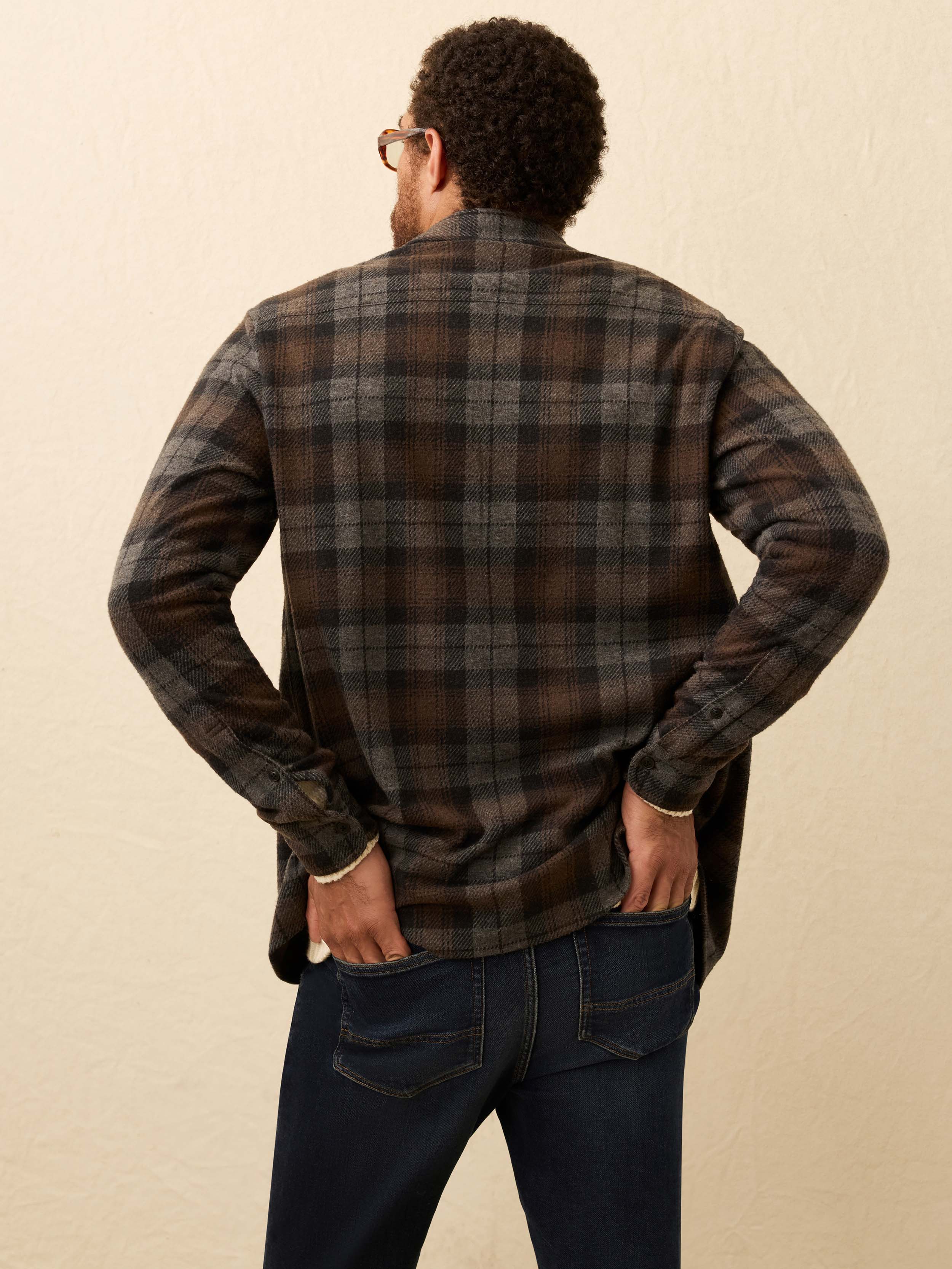 Legendâ„?Sweater Shirt - Grey Woods Plaid