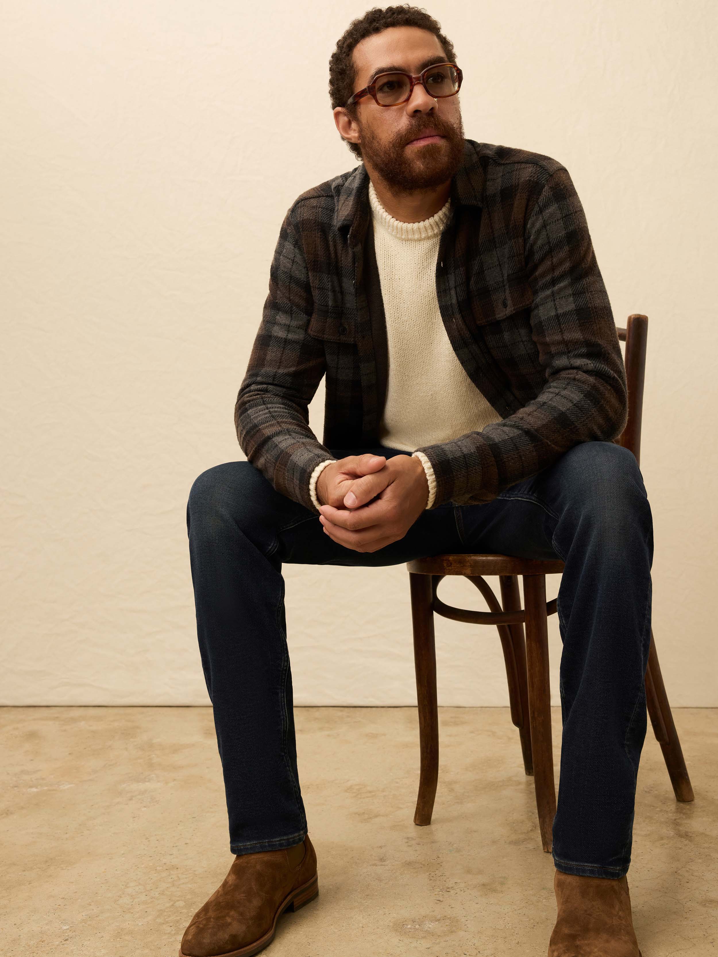 Legendâ„?Sweater Shirt - Grey Woods Plaid