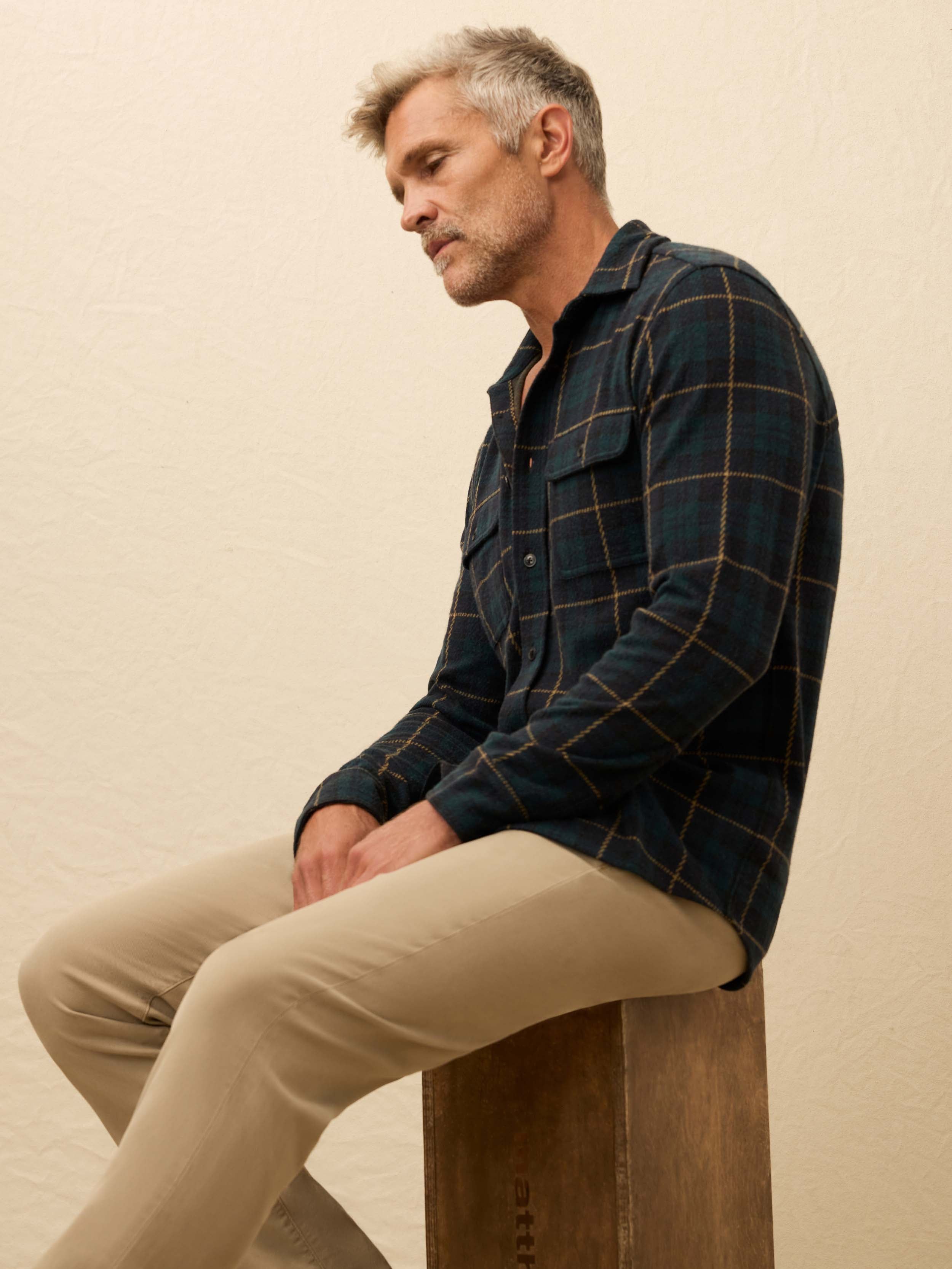 Legendâ„?Sweater Shirt - Lodge Blackwatch Plaid
