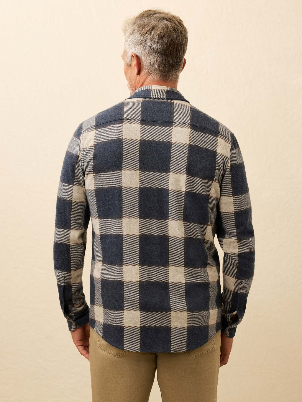Legendâ„?Sweater Shirt - Navy Cloud Plaid