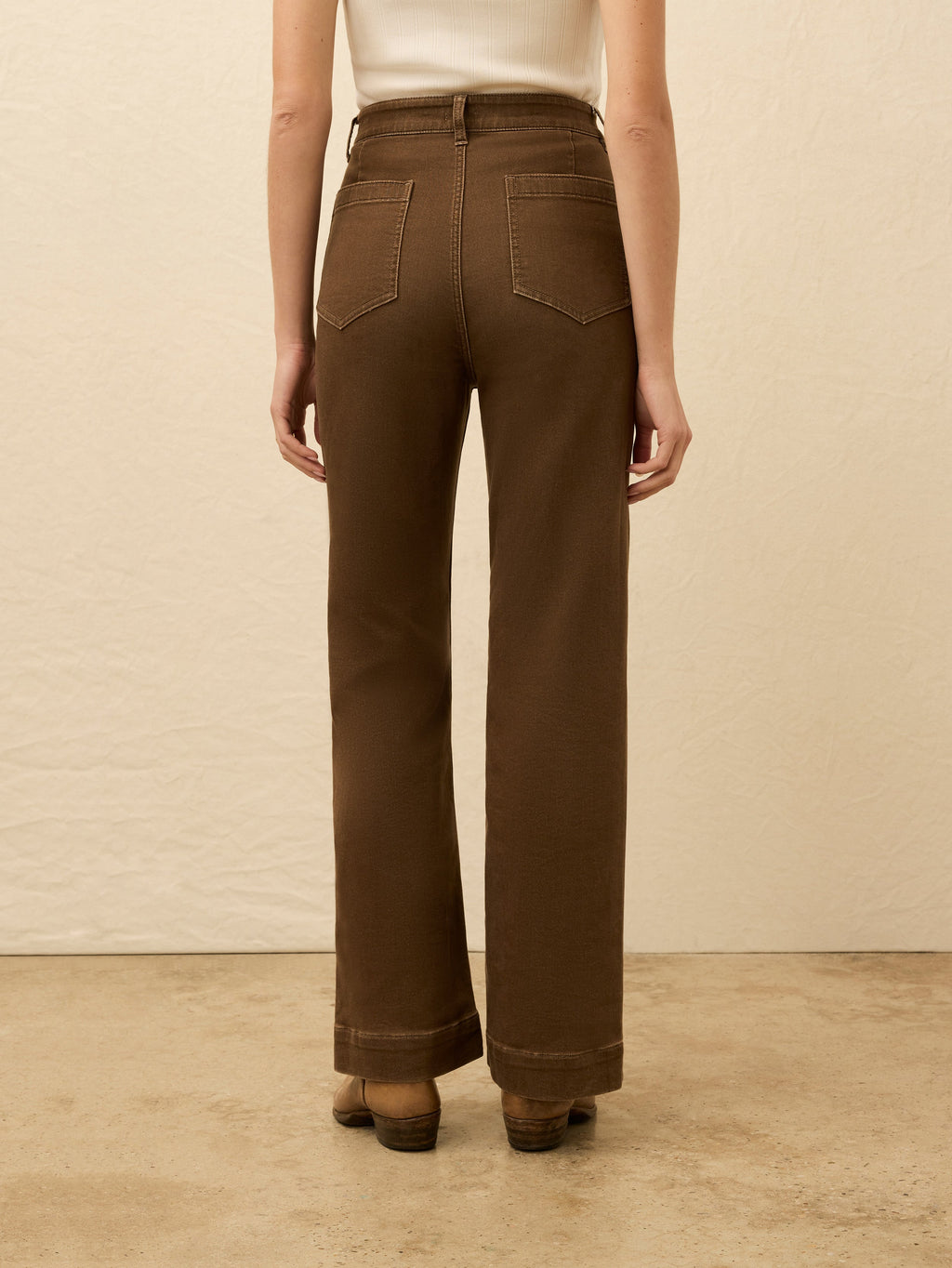 Stretch Terry Patch Pocket Pant - Walnut