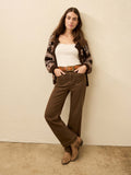Stretch Terry Patch Pocket Pant - Walnut
