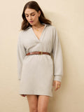 Legend Sweater Hudson Dress - Light Heather Grey
