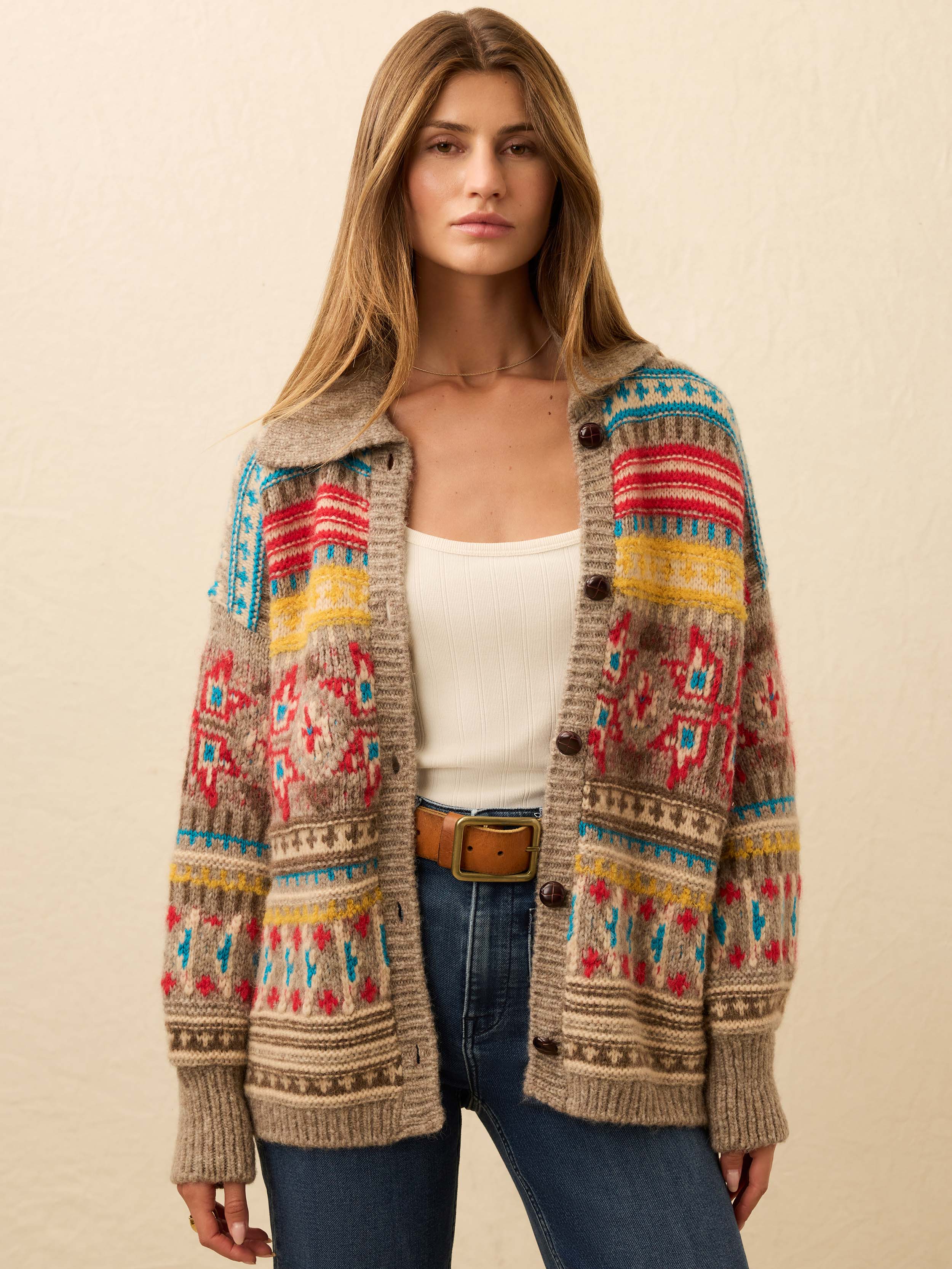 Native Knitter Desert Bloom Cardigan - Squash Blossom