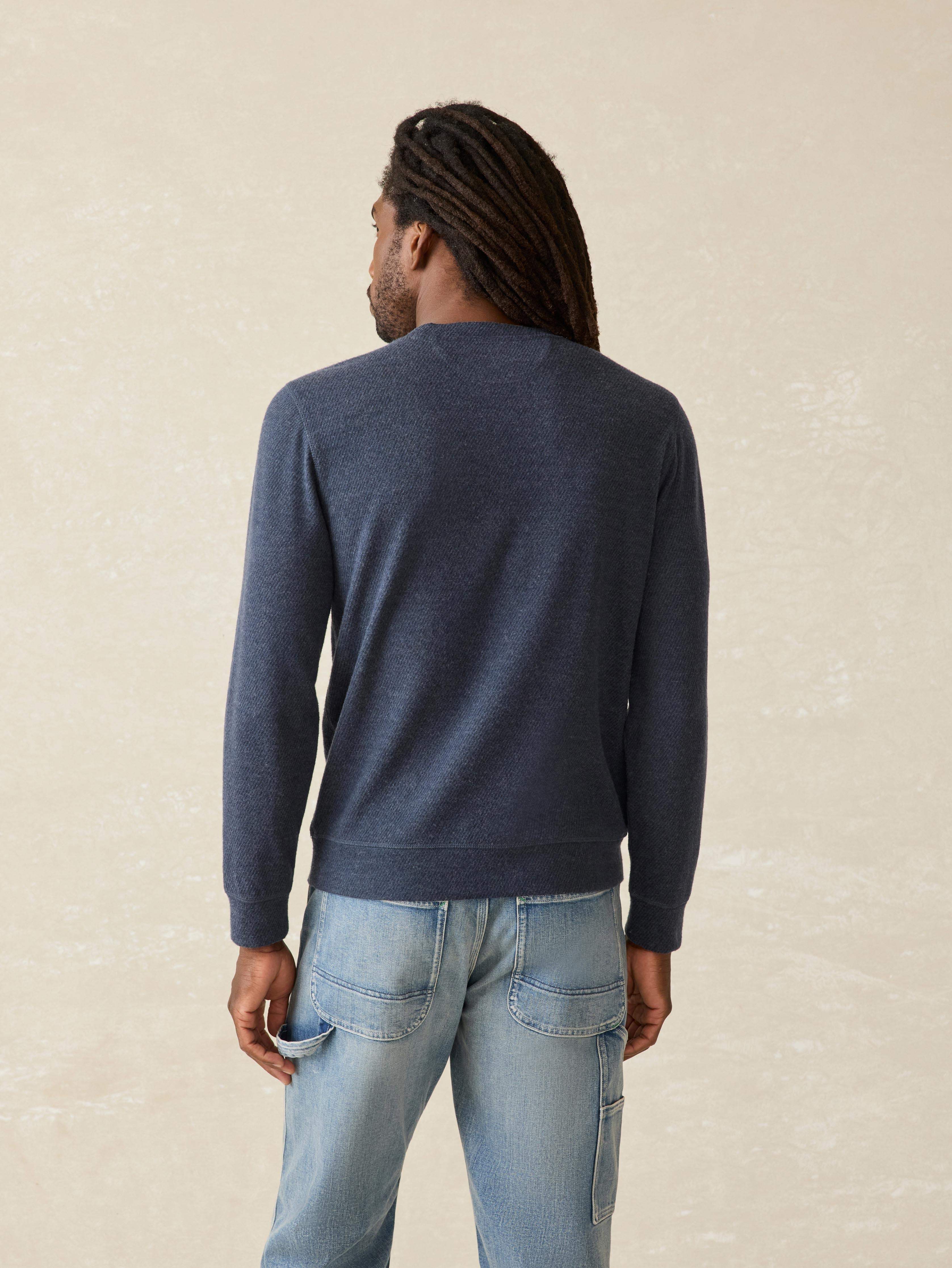 Legendâ„?Surf Stripe Sweater Crew - Brighton Navy Surf Stripe