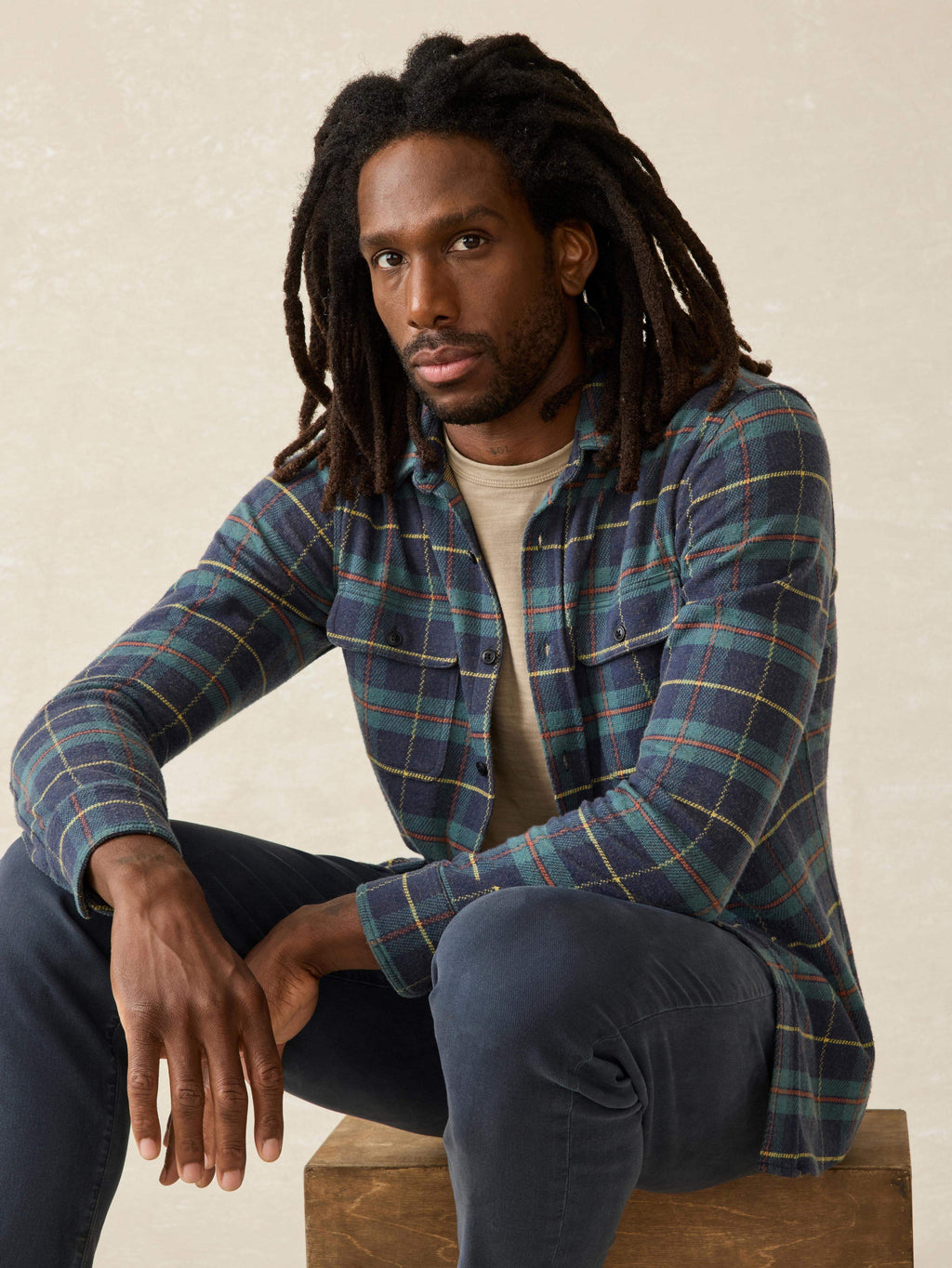 Legendâ„?Sweater Shirt - Mossy Elm Plaid