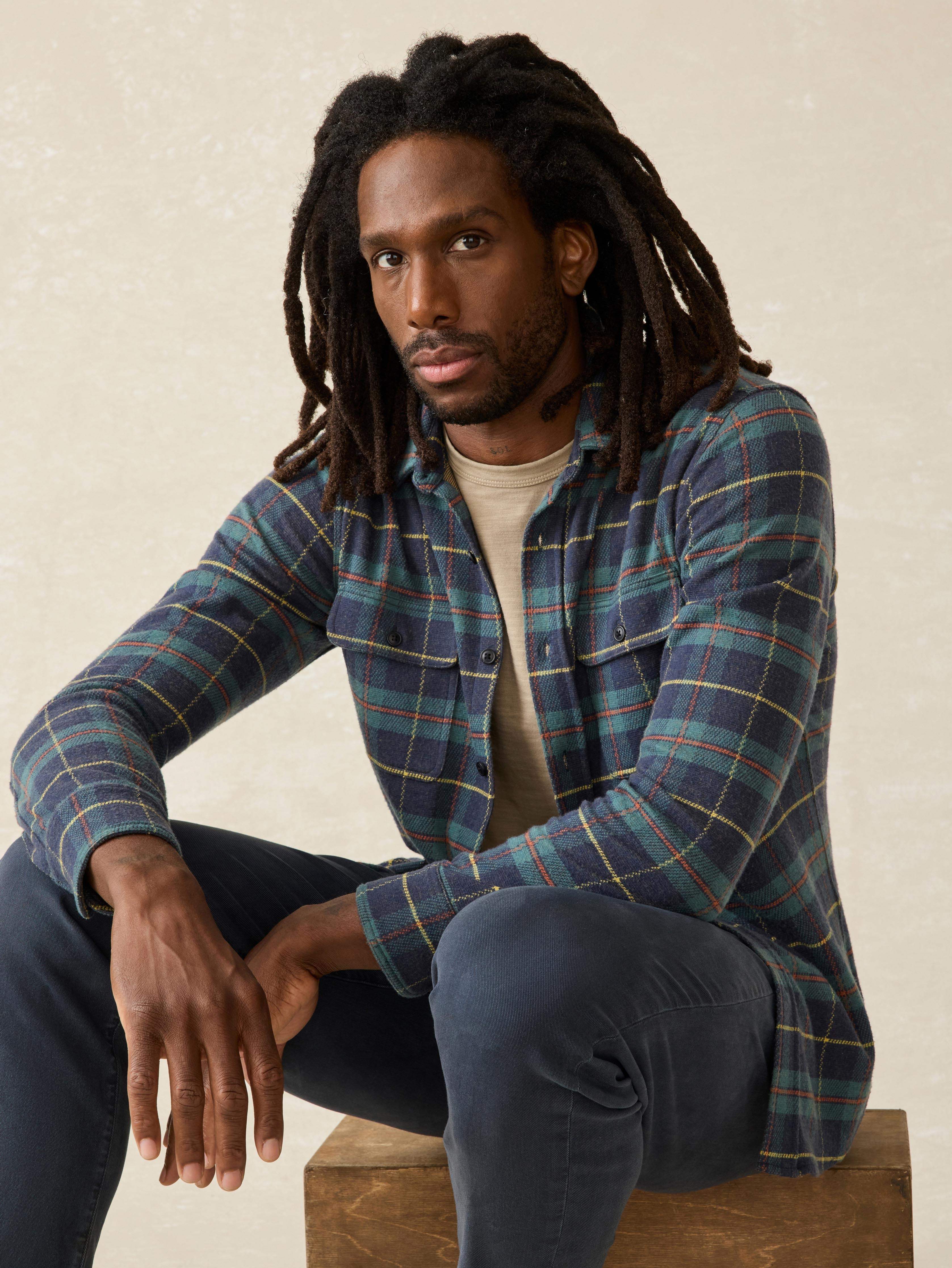 Legendâ„?Sweater Shirt - Mossy Elm Plaid