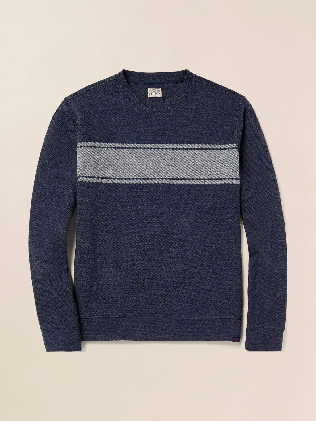 Legendâ„?Surf Stripe Sweater Crew - Brighton Navy Surf Stripe