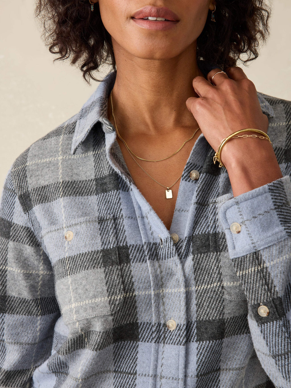 Legendâ„?Sweater Shirt - True North Plaid