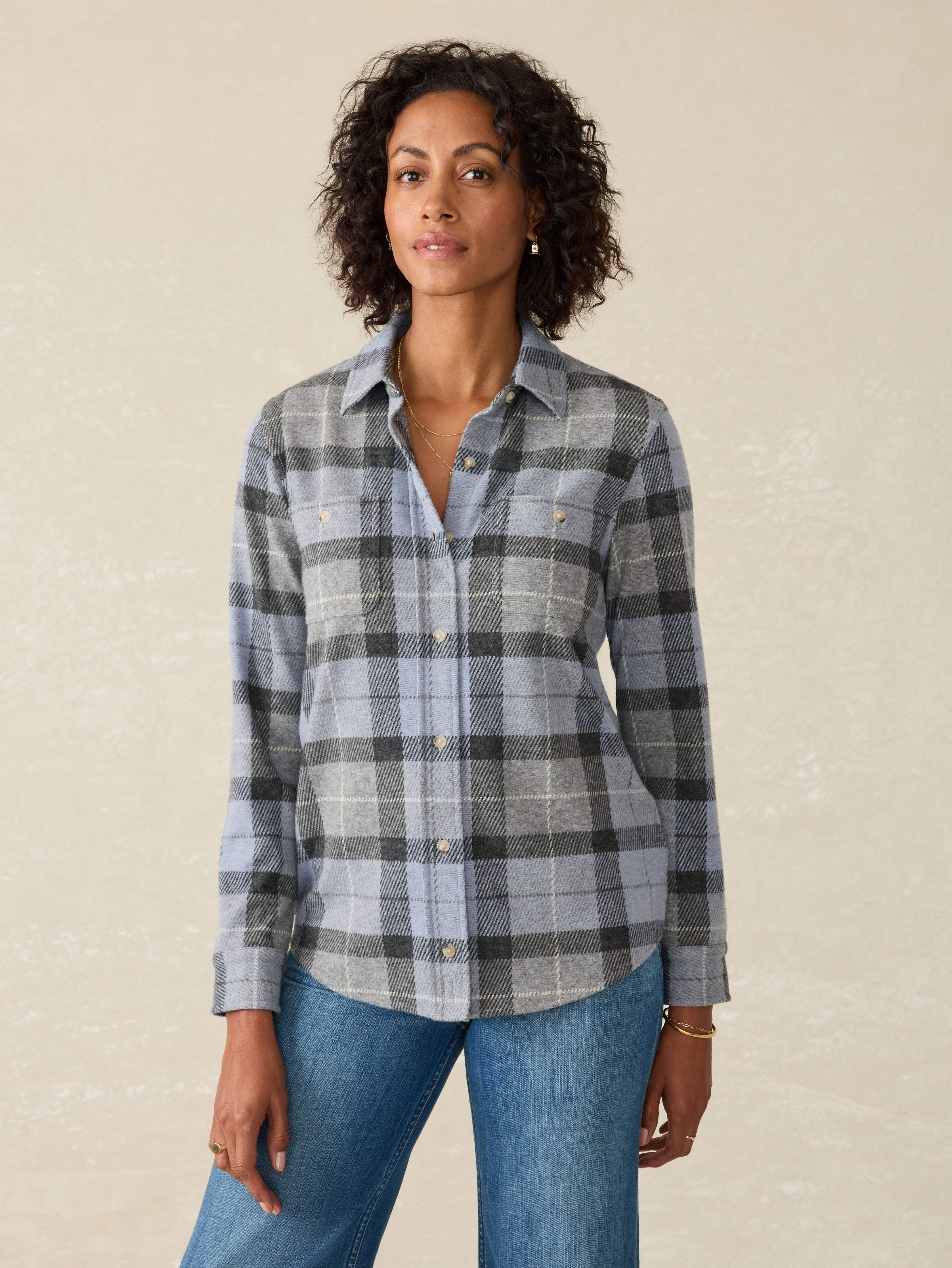 Legendâ„?Sweater Shirt - True North Plaid