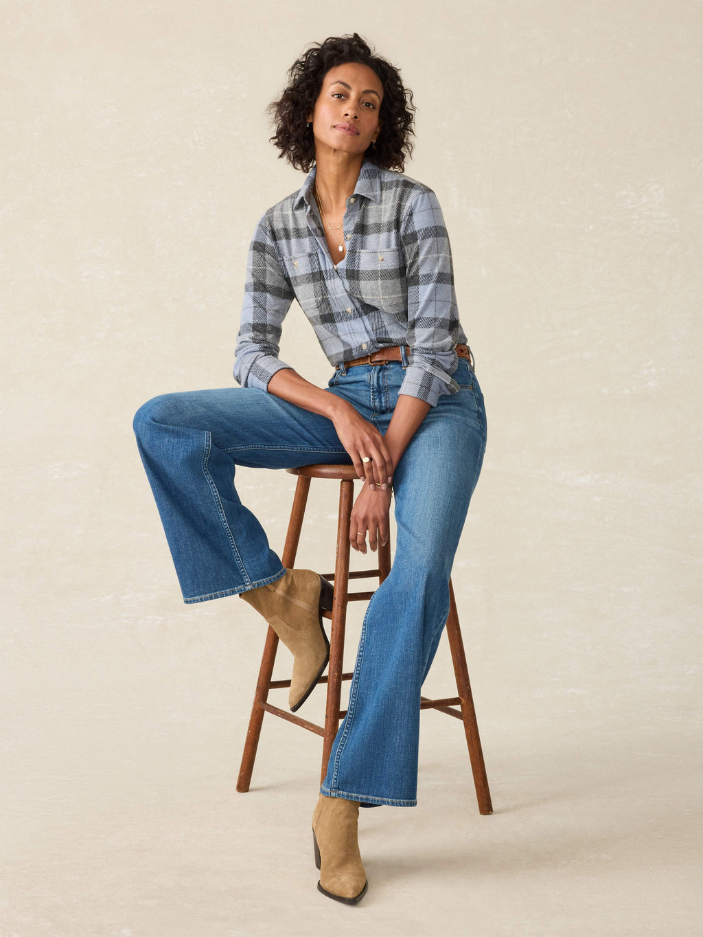Legendâ„?Sweater Shirt - True North Plaid
