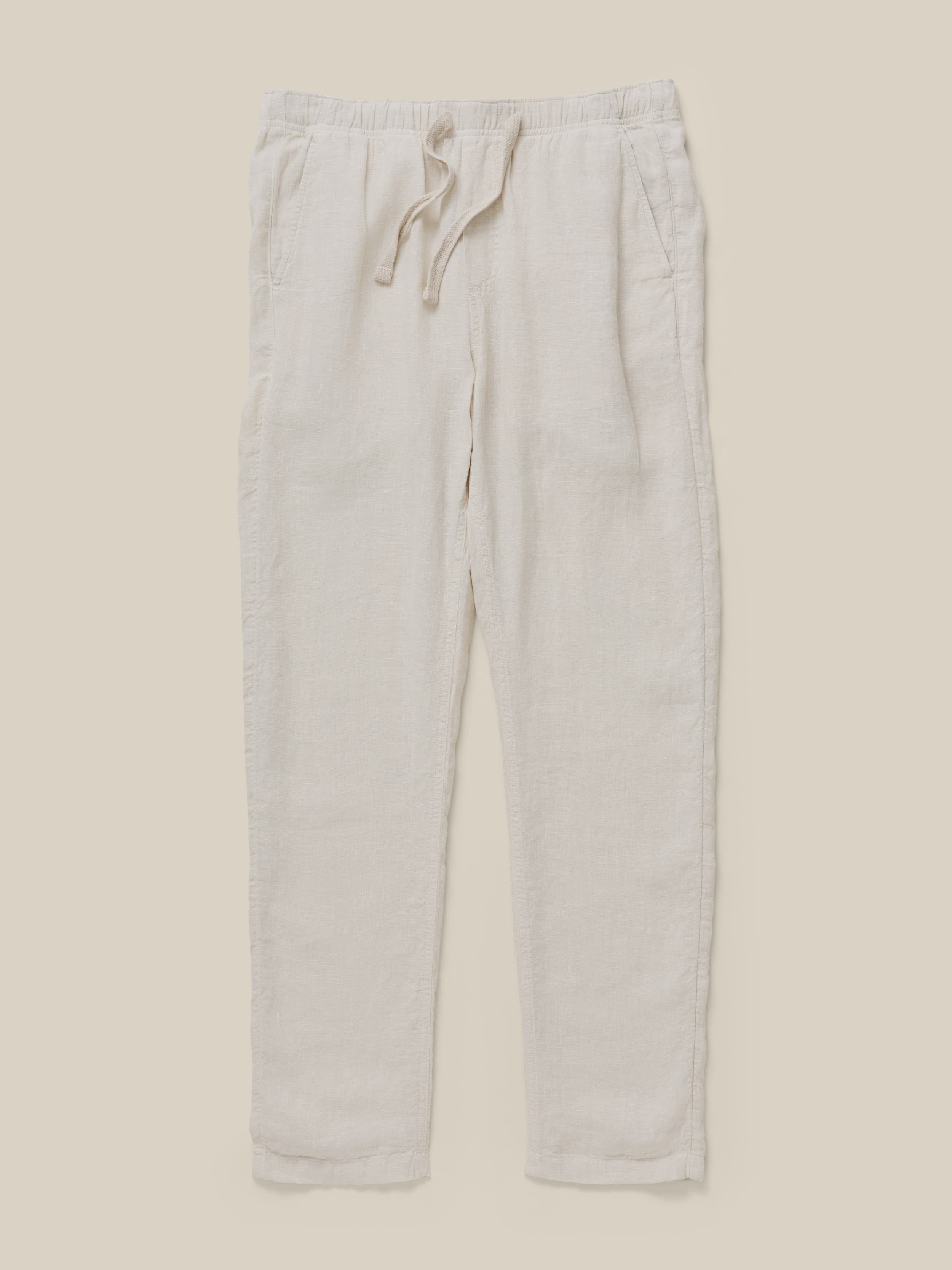 Linen Drawstring Pant - Weathered Sand