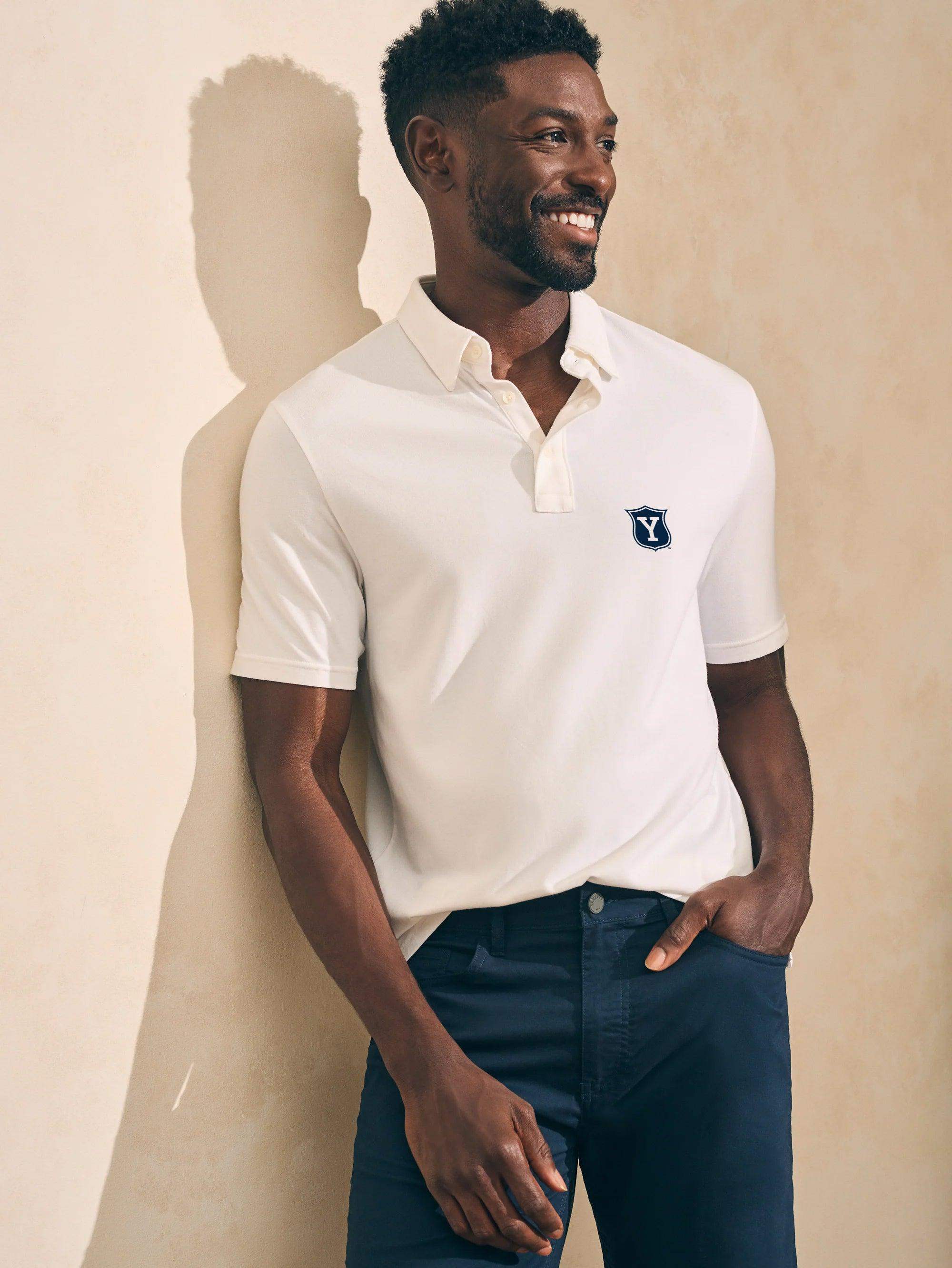 Yale Short-Sleeve Movementâ„?Polo - White