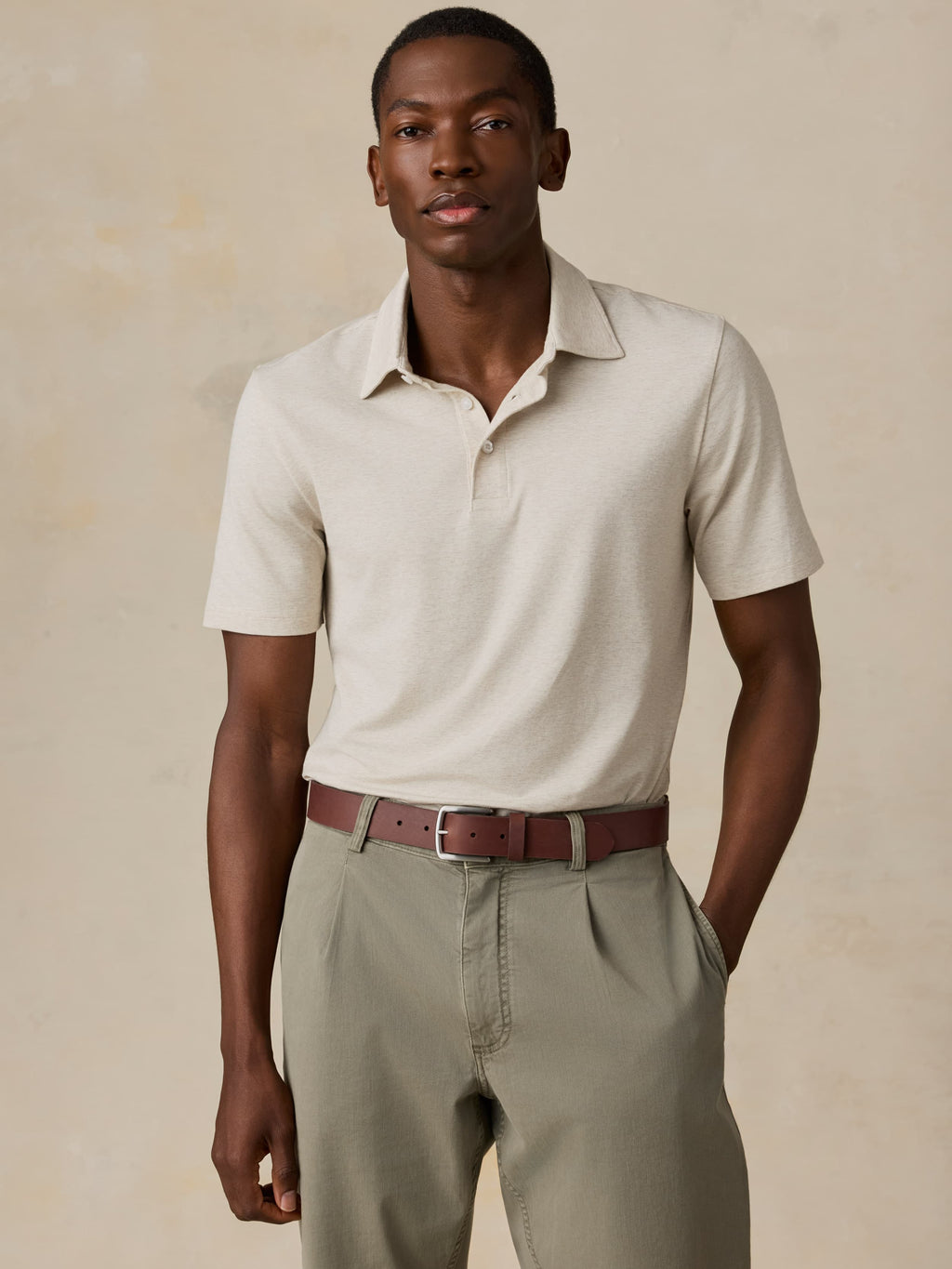 Short-Sleeve Movementâ„?Polo - Shore Sand Feeder