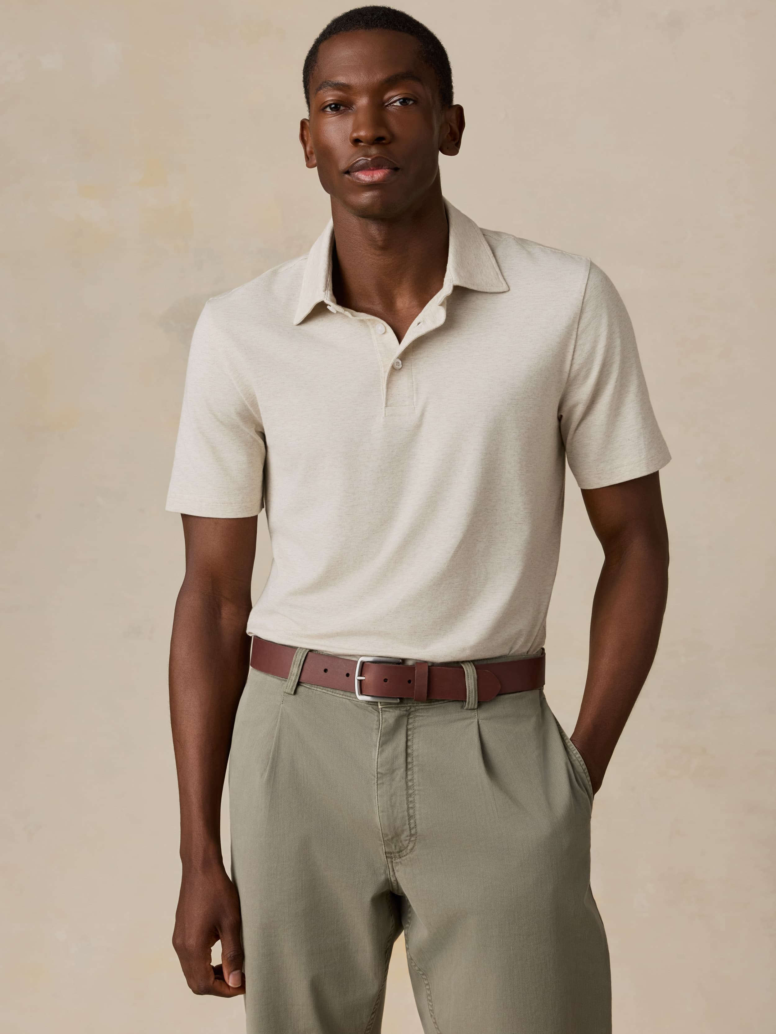Short-Sleeve Movementâ„?Polo - Shore Sand Feeder