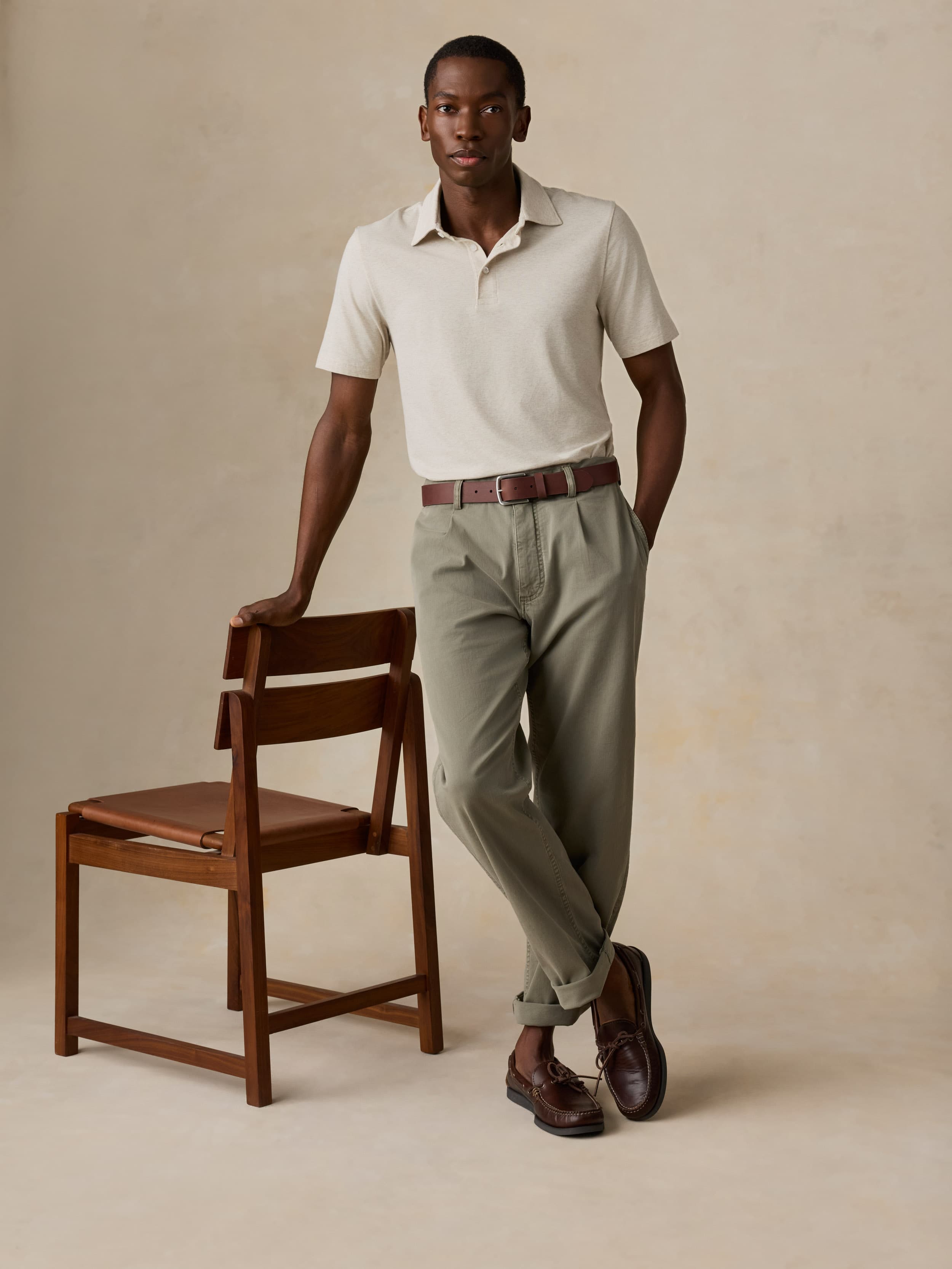 Short-Sleeve Movementâ„?Polo - Shore Sand Feeder