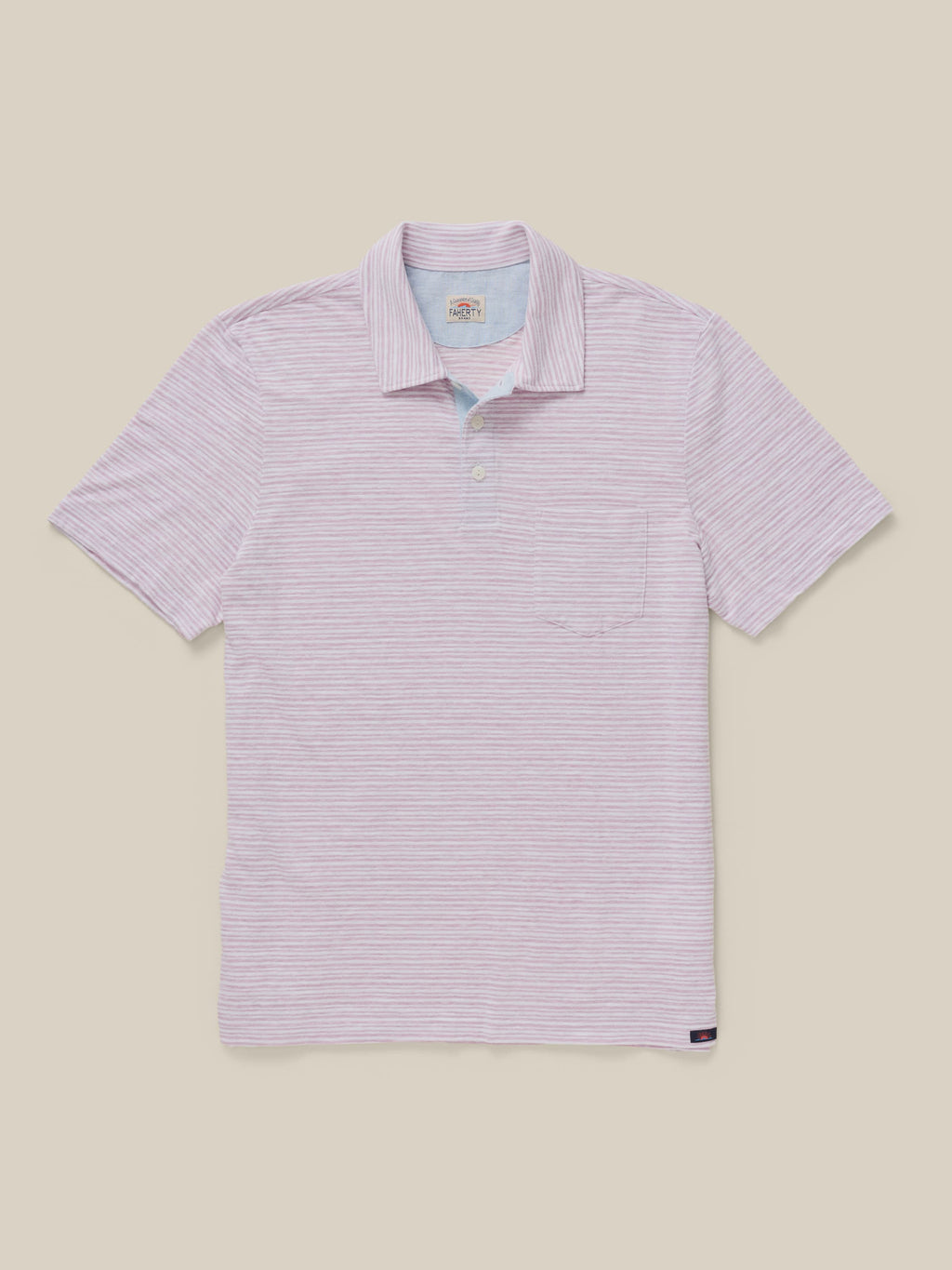 Short-Sleeve Breeze Polo - Orchid Wake Stripe
