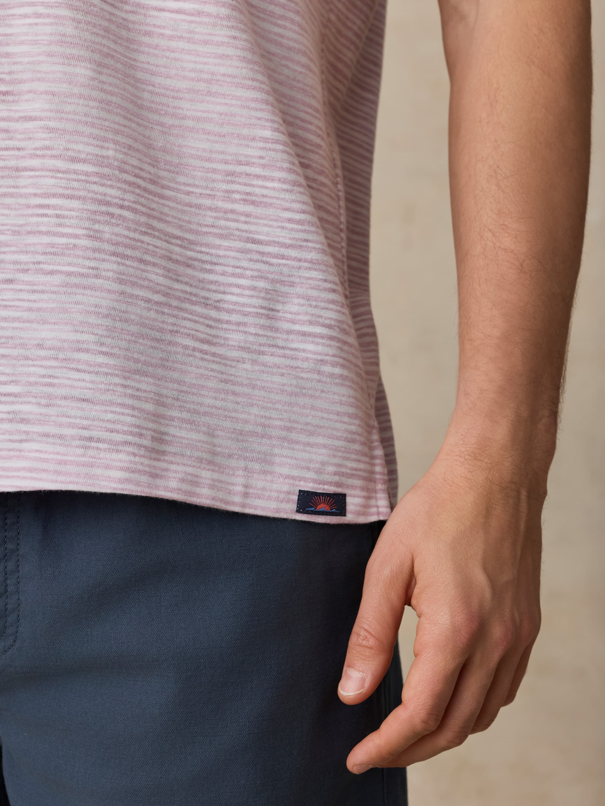 Short-Sleeve Breeze Polo - Orchid Wake Stripe