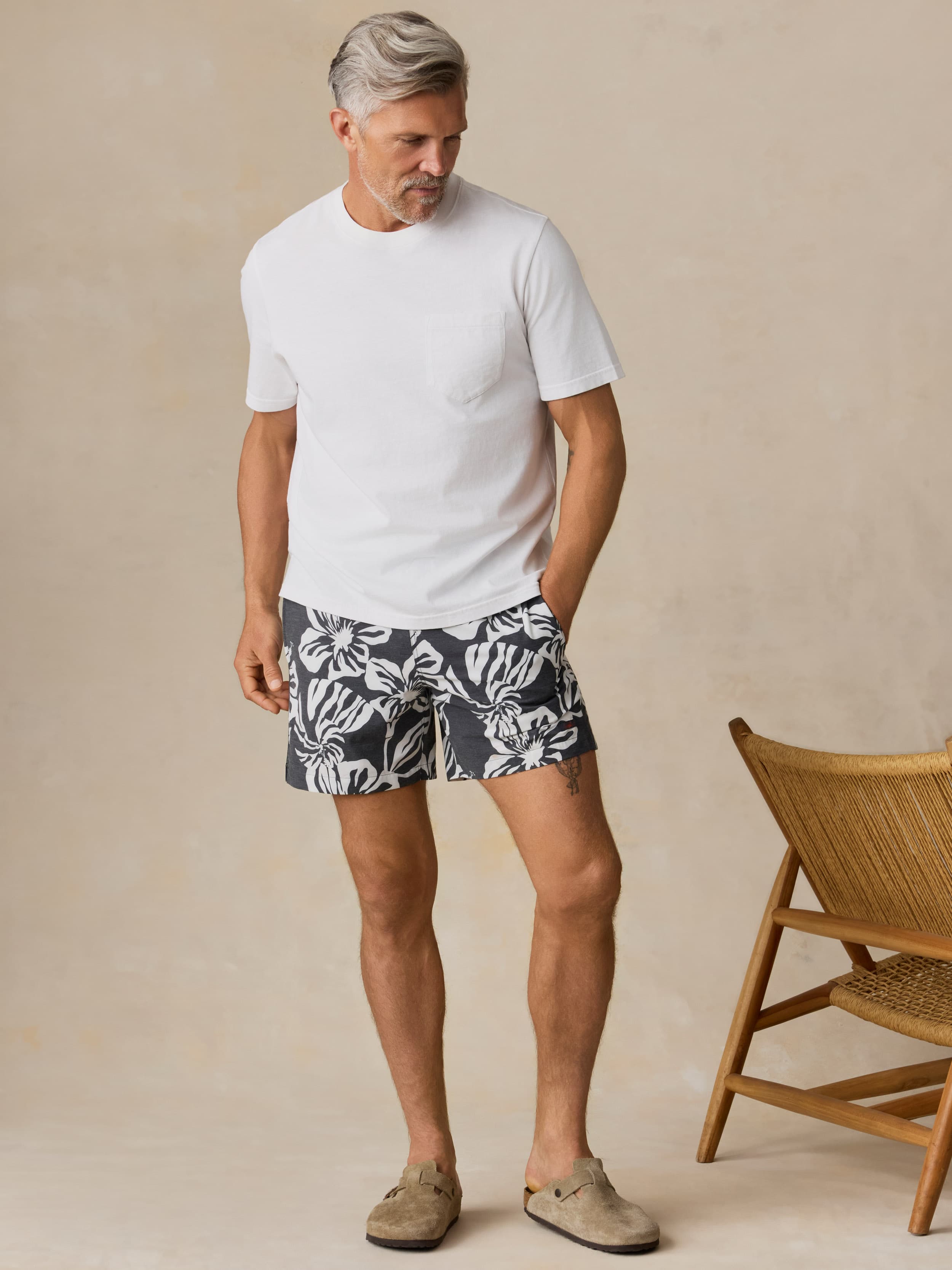 All Dayâ„?Trunk (6") - Midnight White Floral